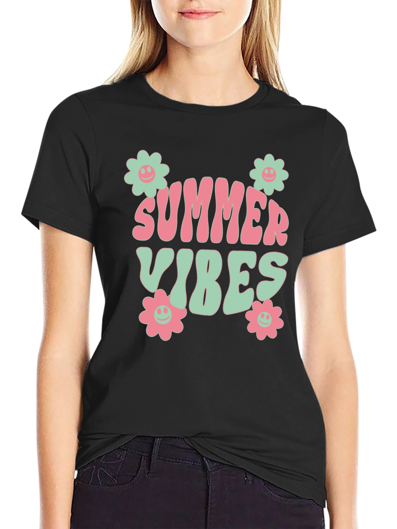 Summer Vibes Graphic Tee - Retro Style
