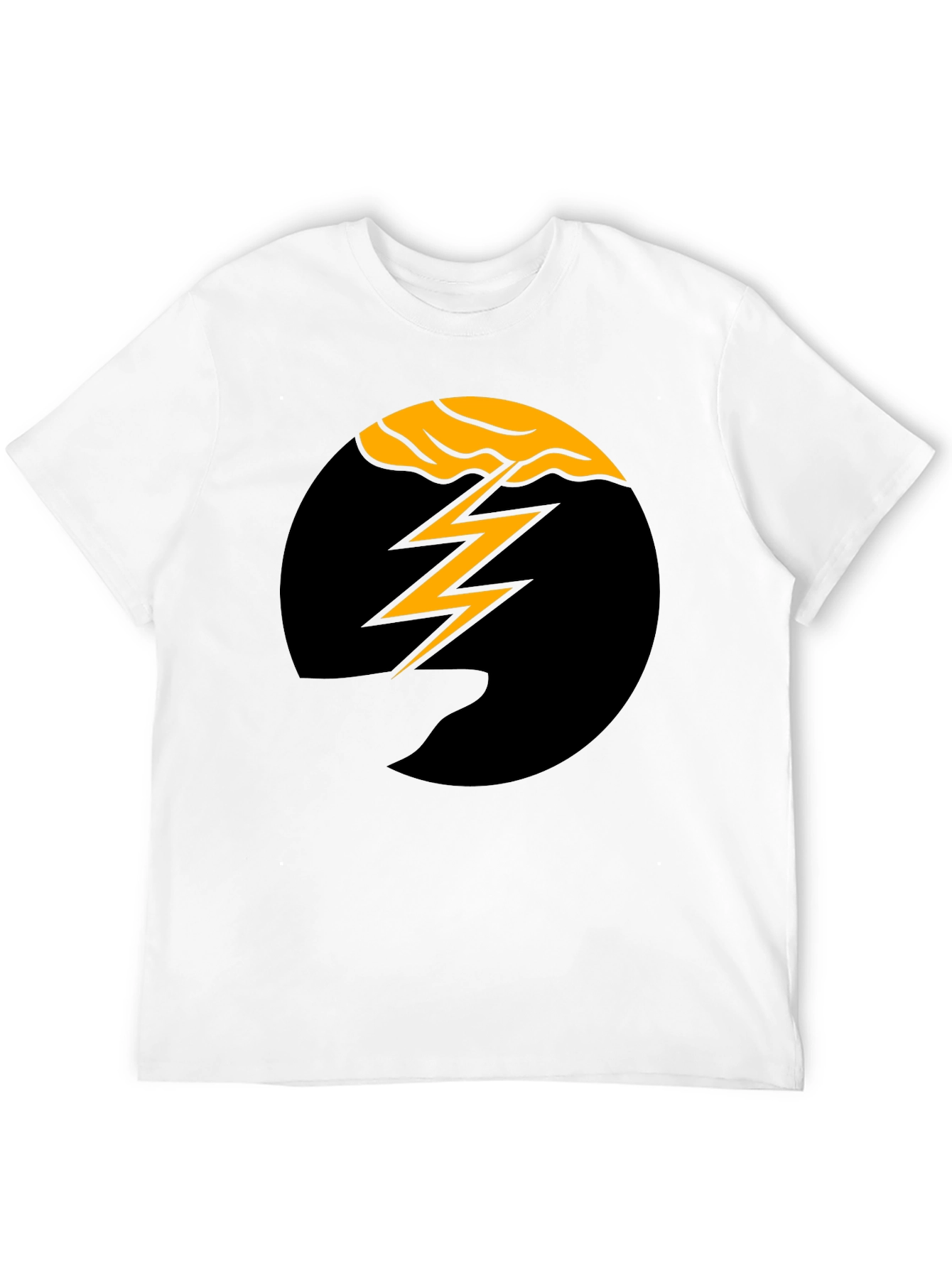 Black Lightning Bolt Graphic Tee