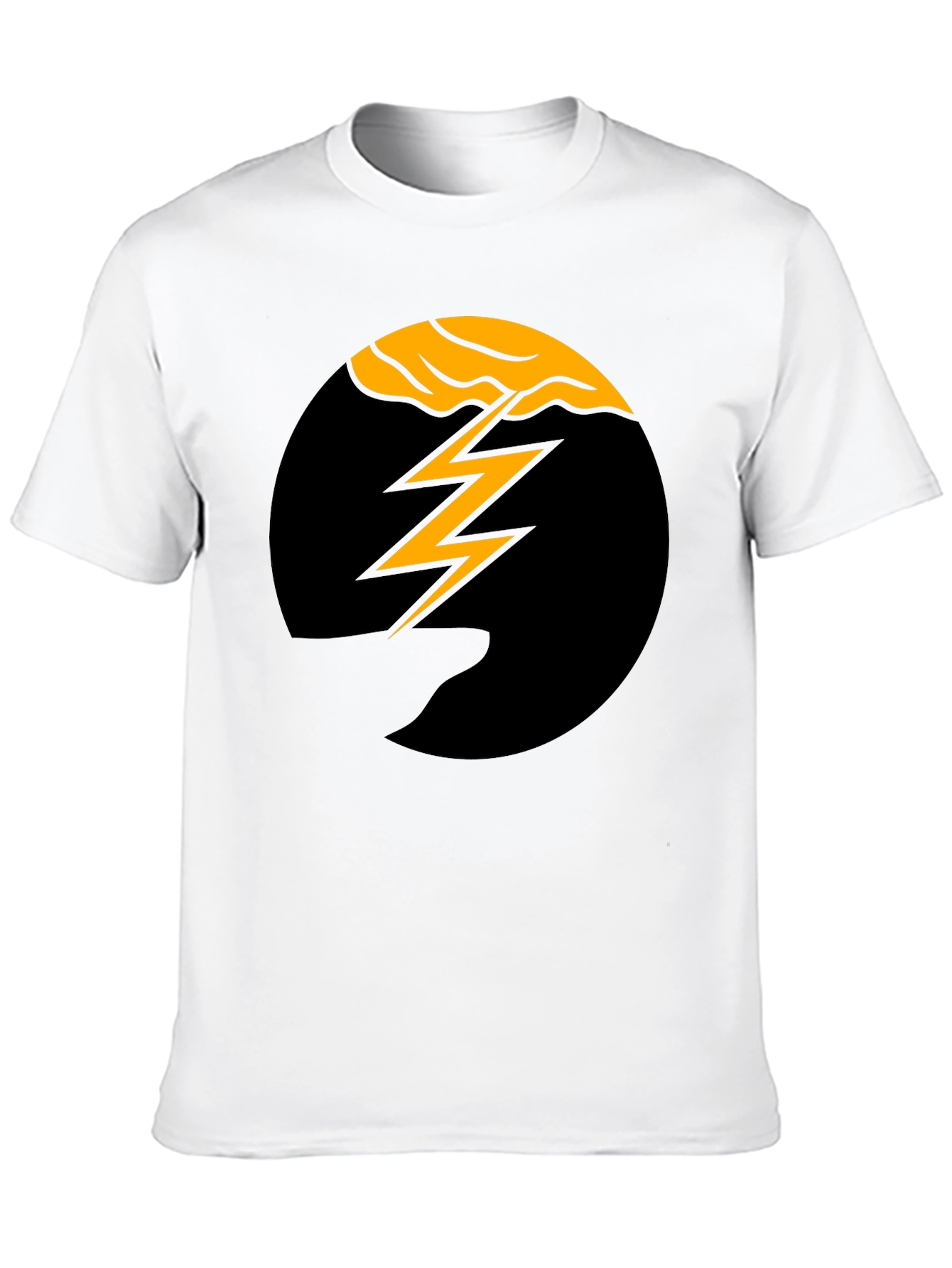 Black Lightning Bolt Graphic Tee