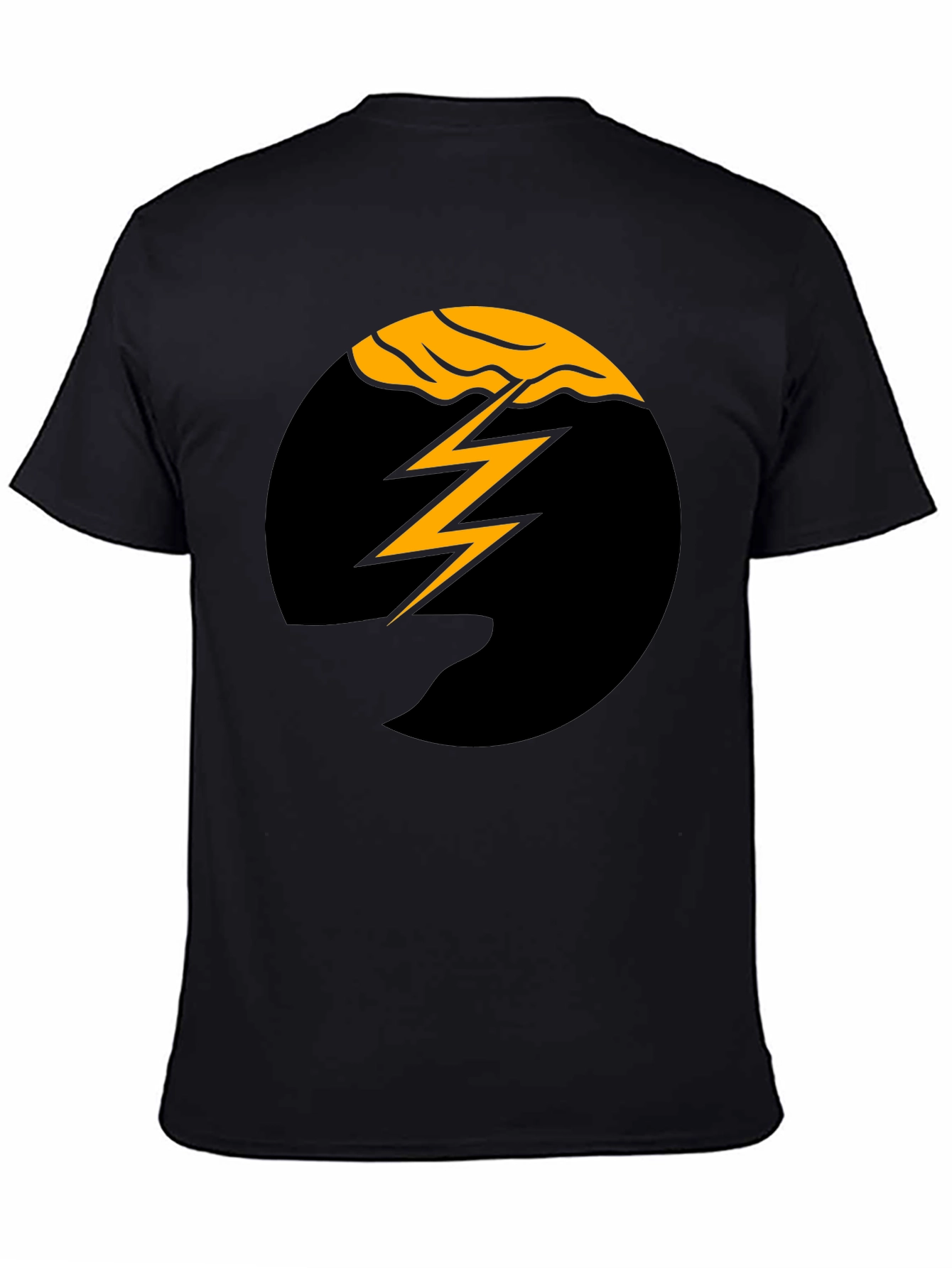 Black Lightning Bolt Graphic Tee