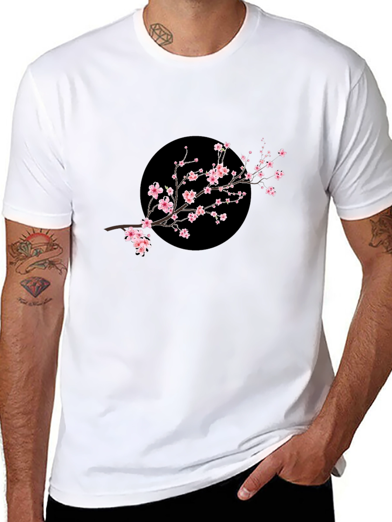 Sakura Branch Black T-Shirt