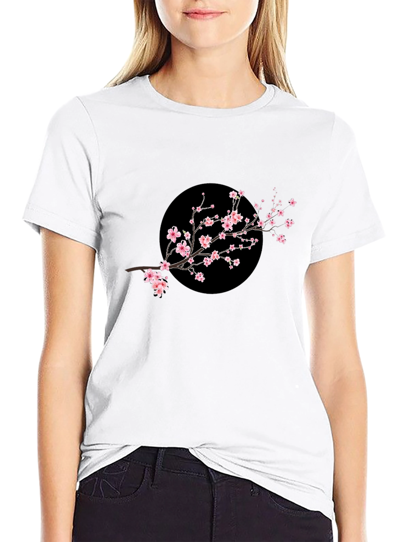 Sakura Branch Black T-Shirt
