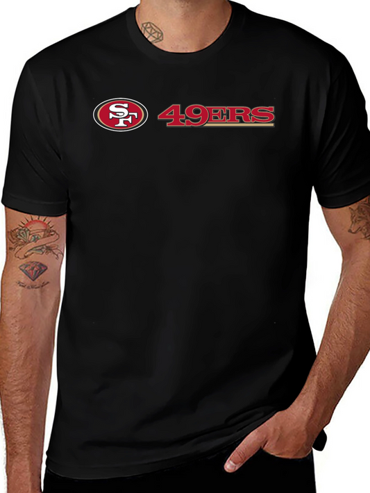 49ers T-Shirt - Black Cotton Blend