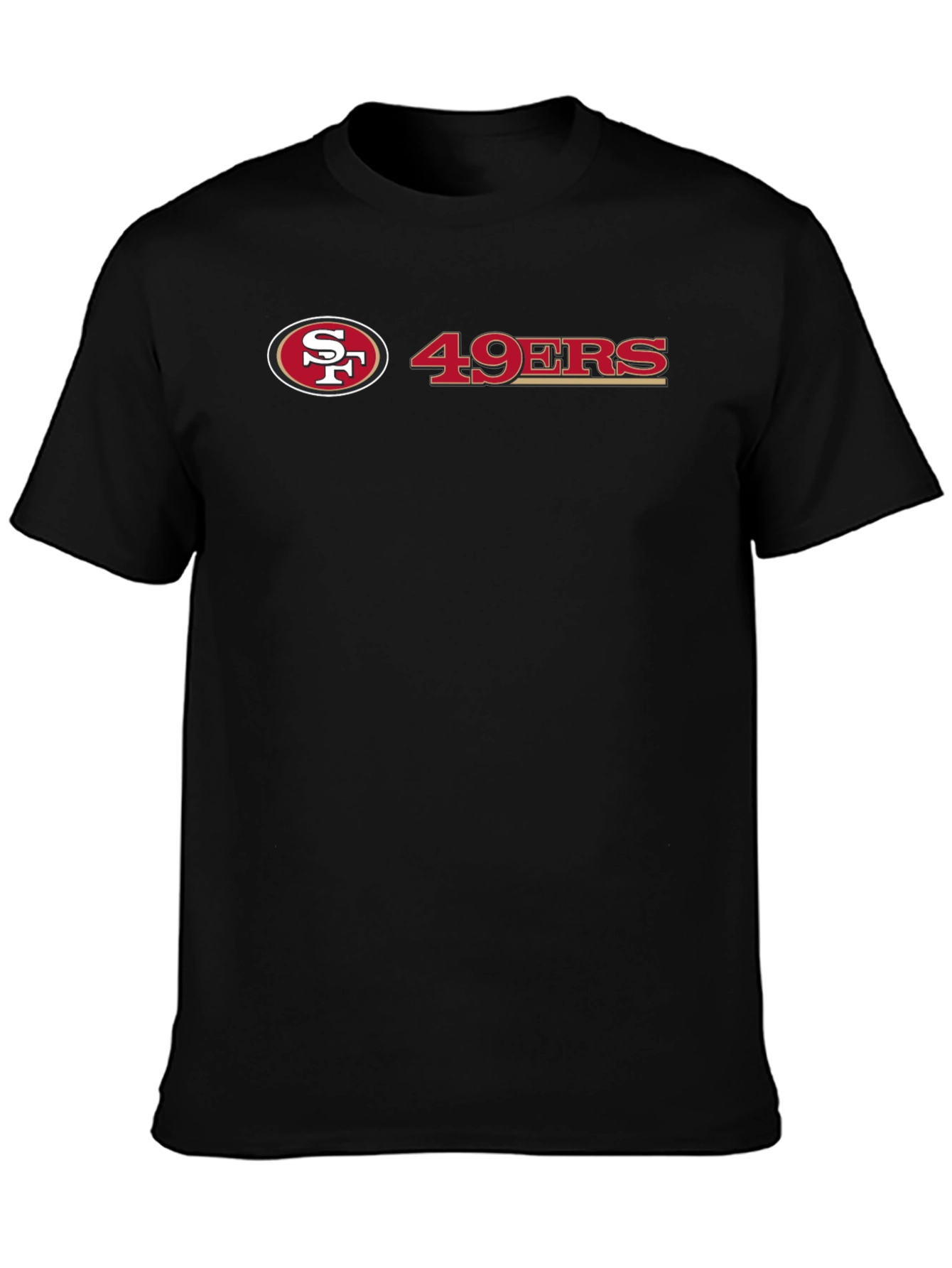 49ers T-Shirt - Black Cotton Blend