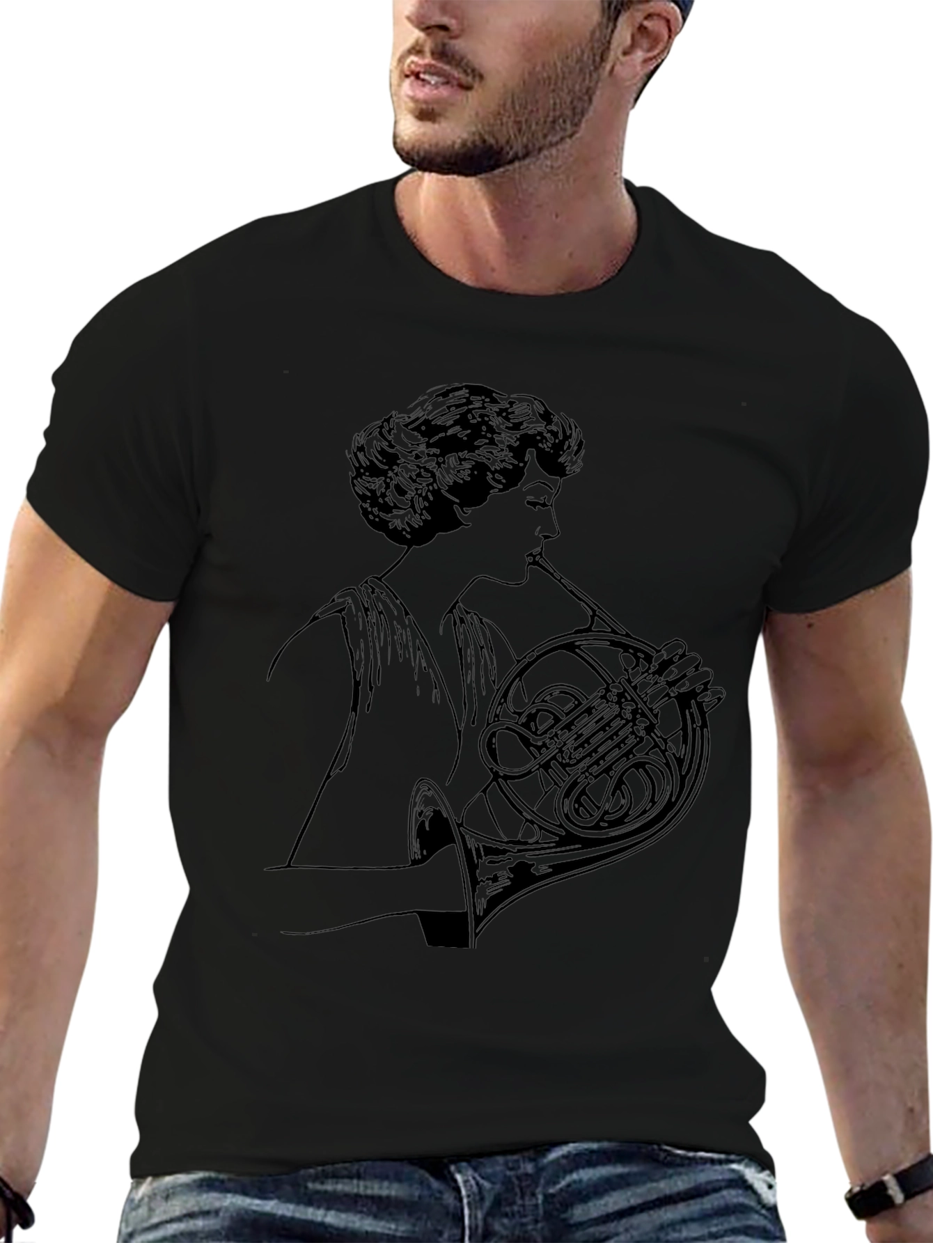 French Horn Player Graphic T-Shirt - Unisex