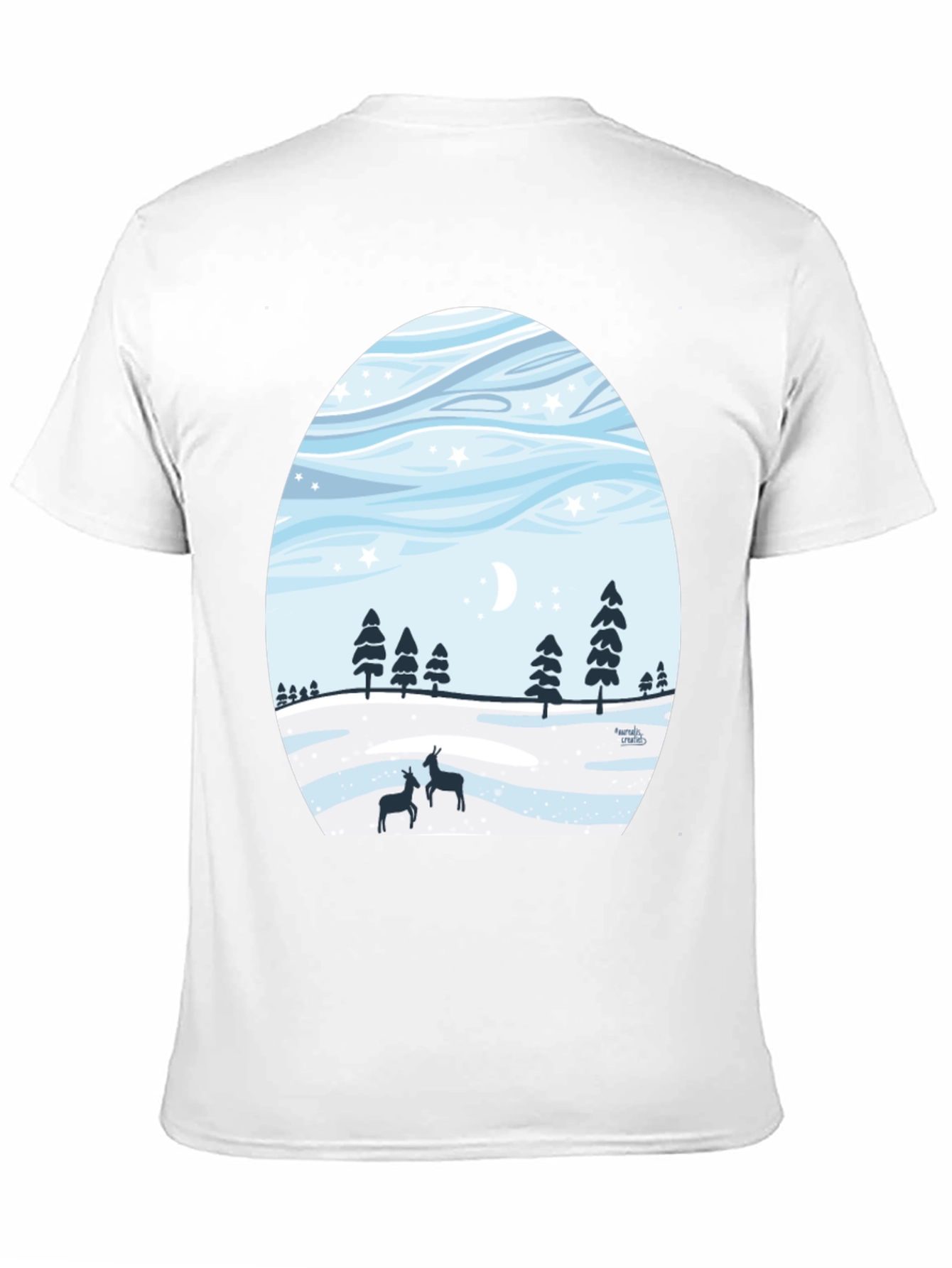 Winter Deer Scene T-Shirt
