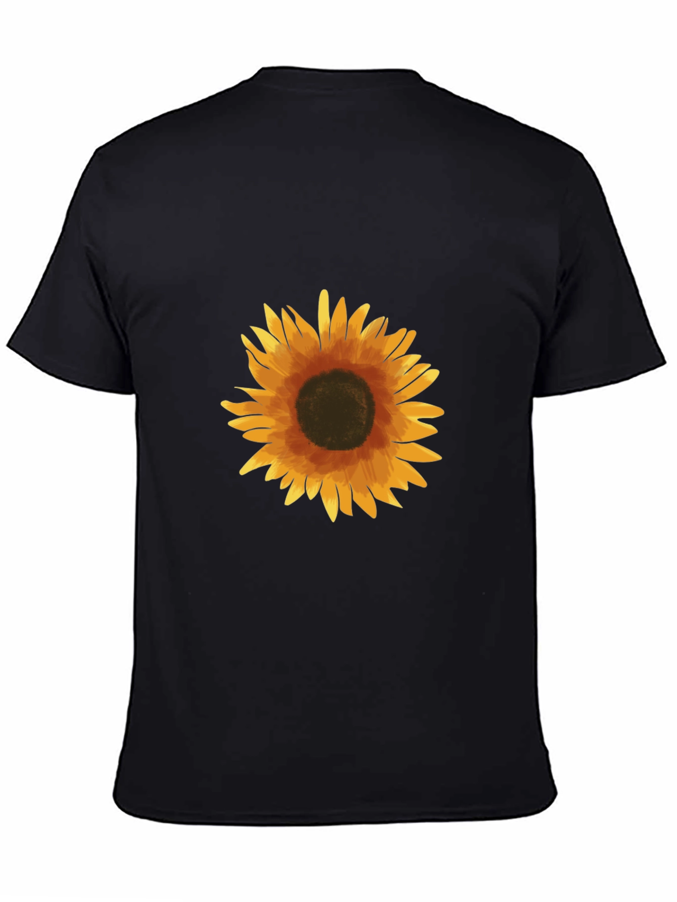 Sunflower Graphic Black T-Shirt