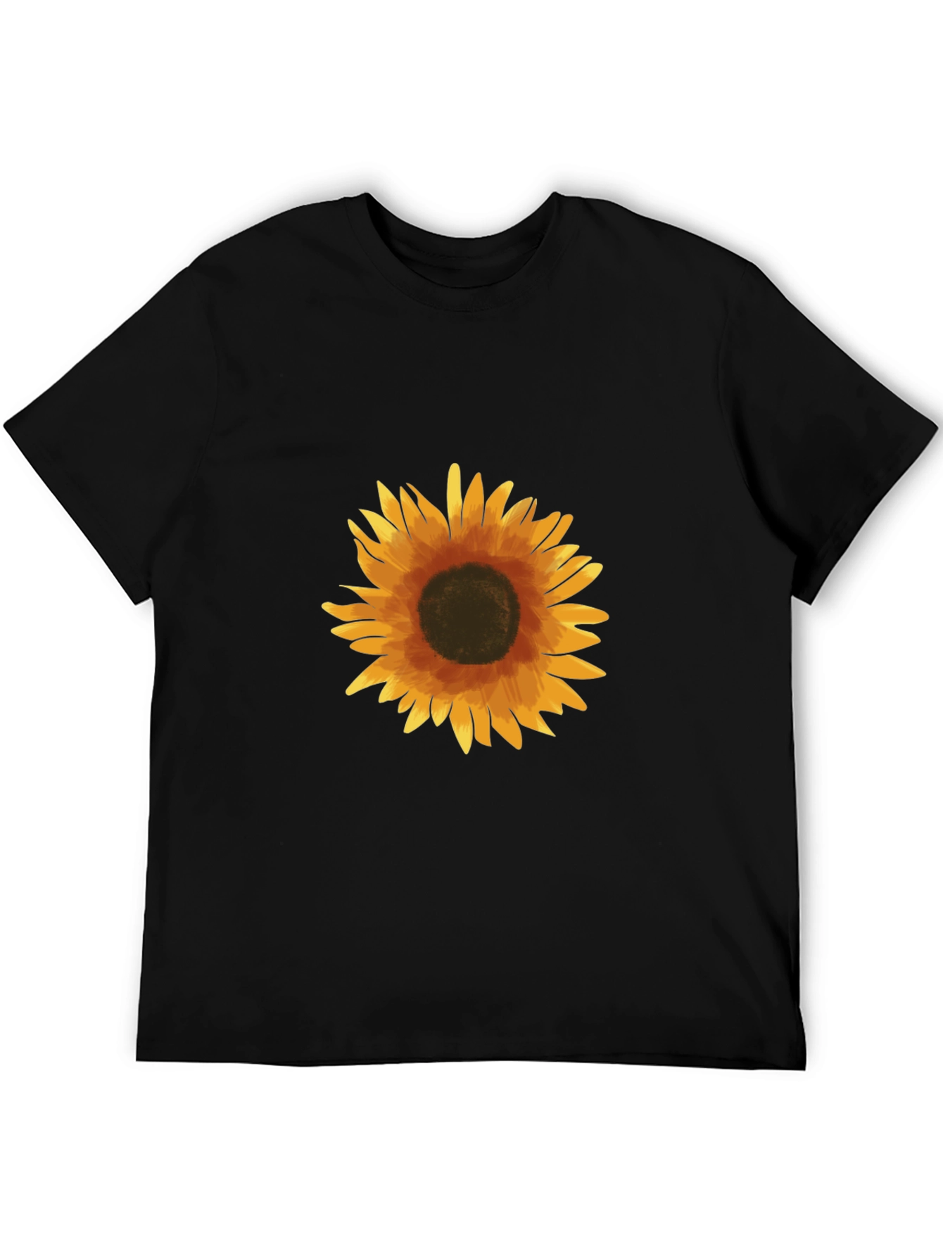 Sunflower Graphic Black T-Shirt
