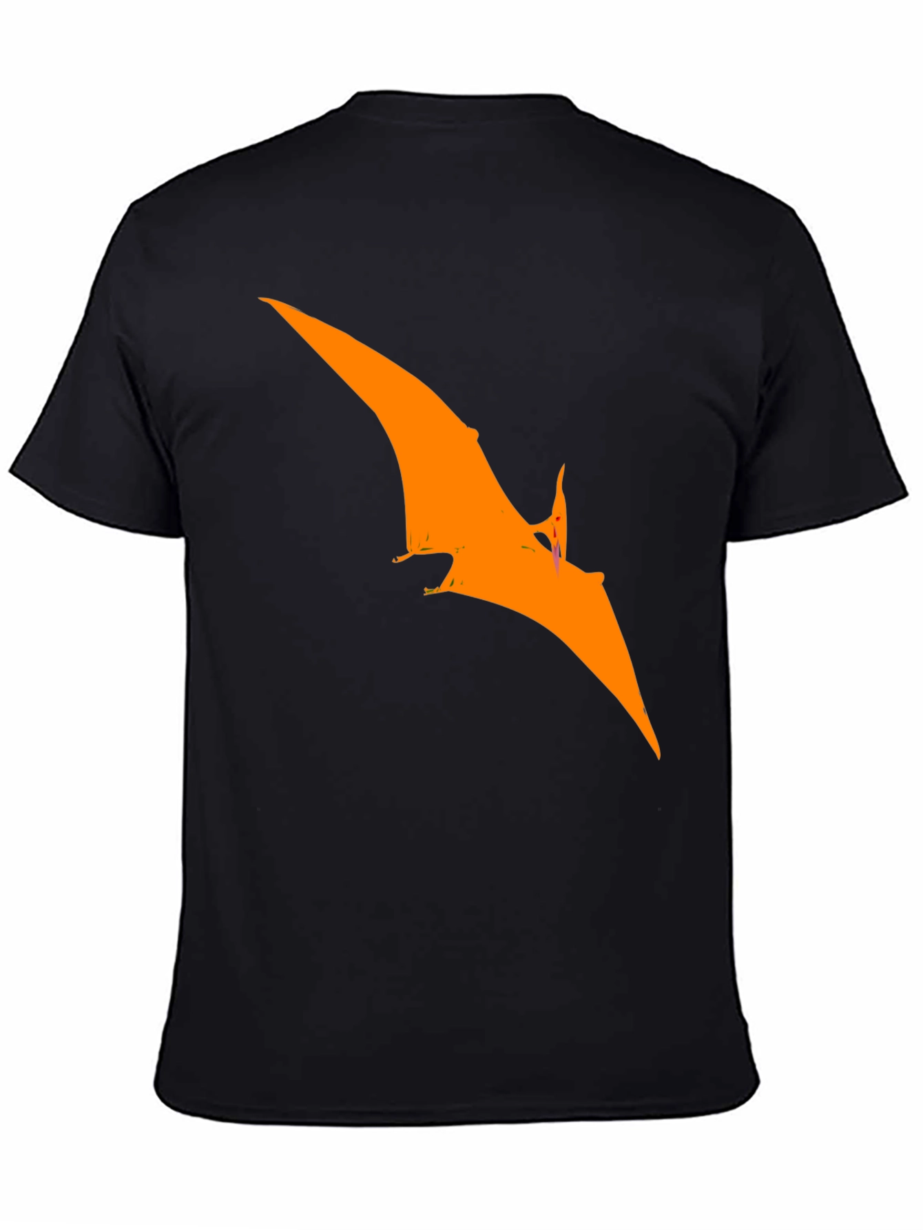Pterodactyl Graphic Tee - Black Cotton T-Shirt