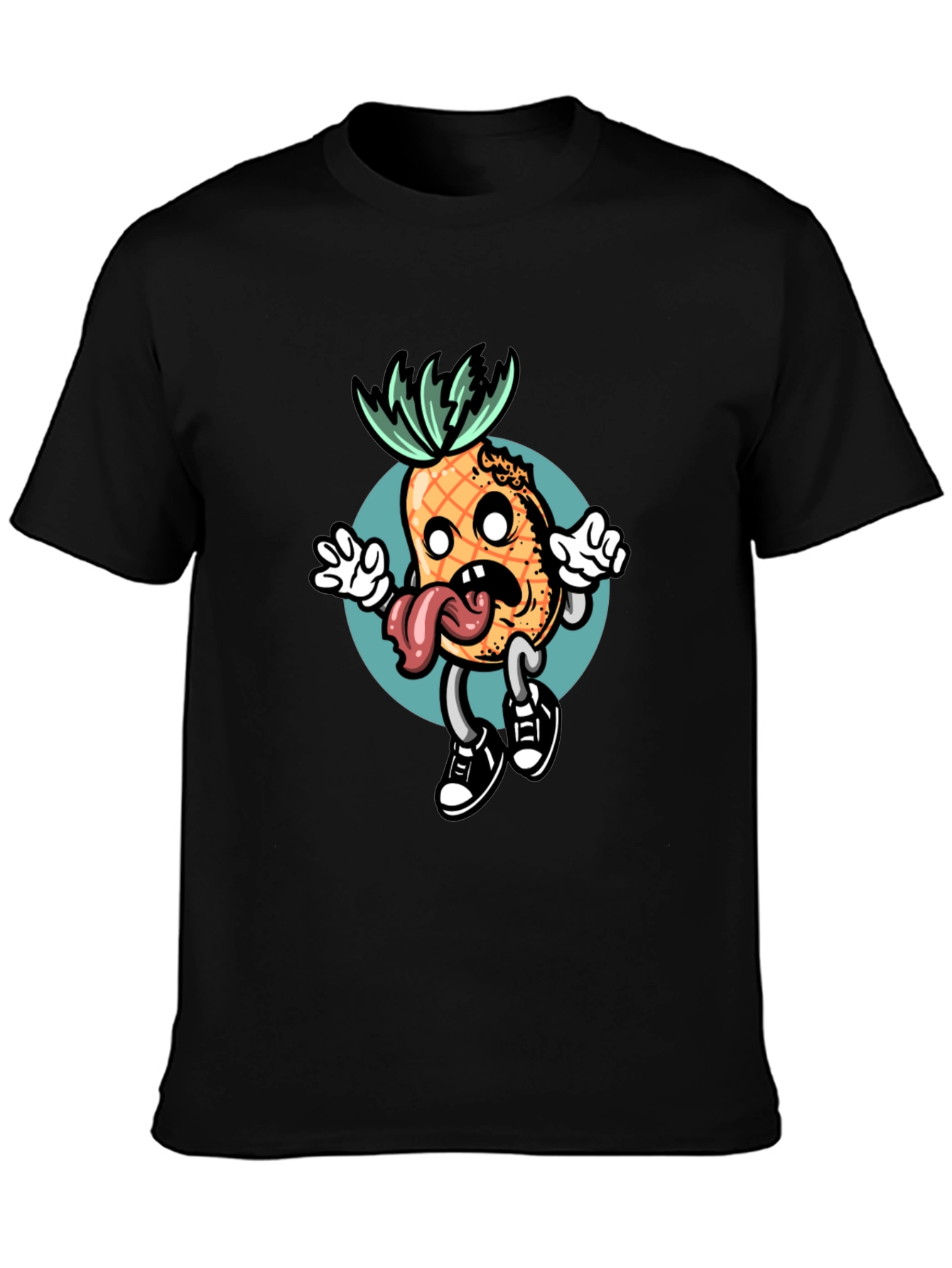 Funny Pineapple Cartoon Graphic Tee