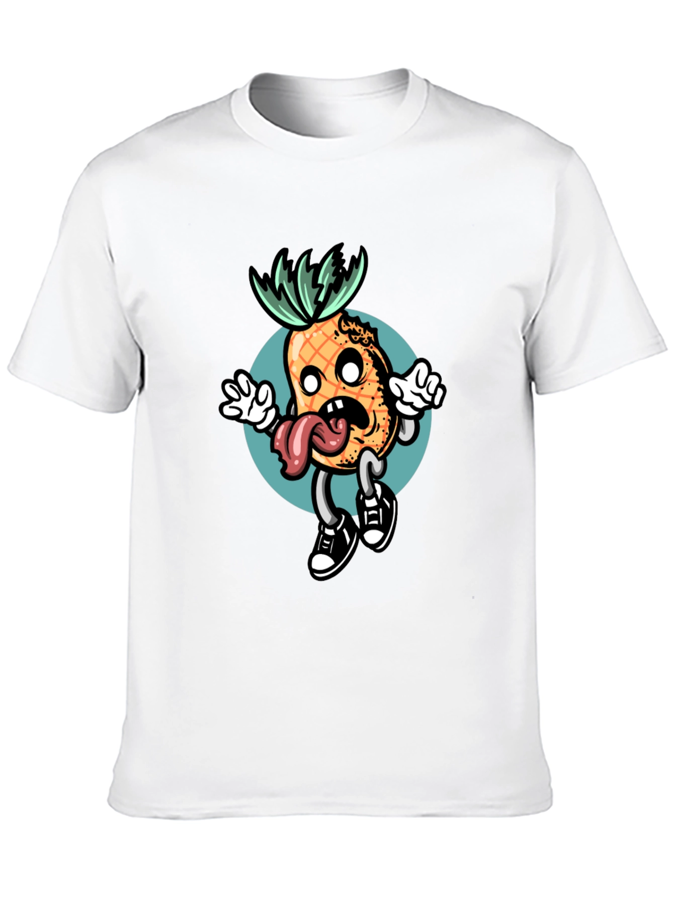 Funny Pineapple Cartoon Graphic Tee