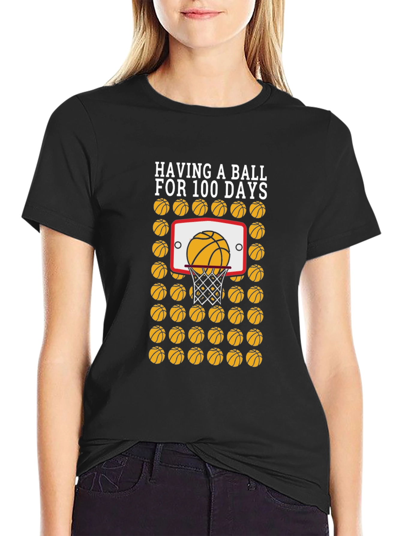 Basketball 100 Days T-Shirt