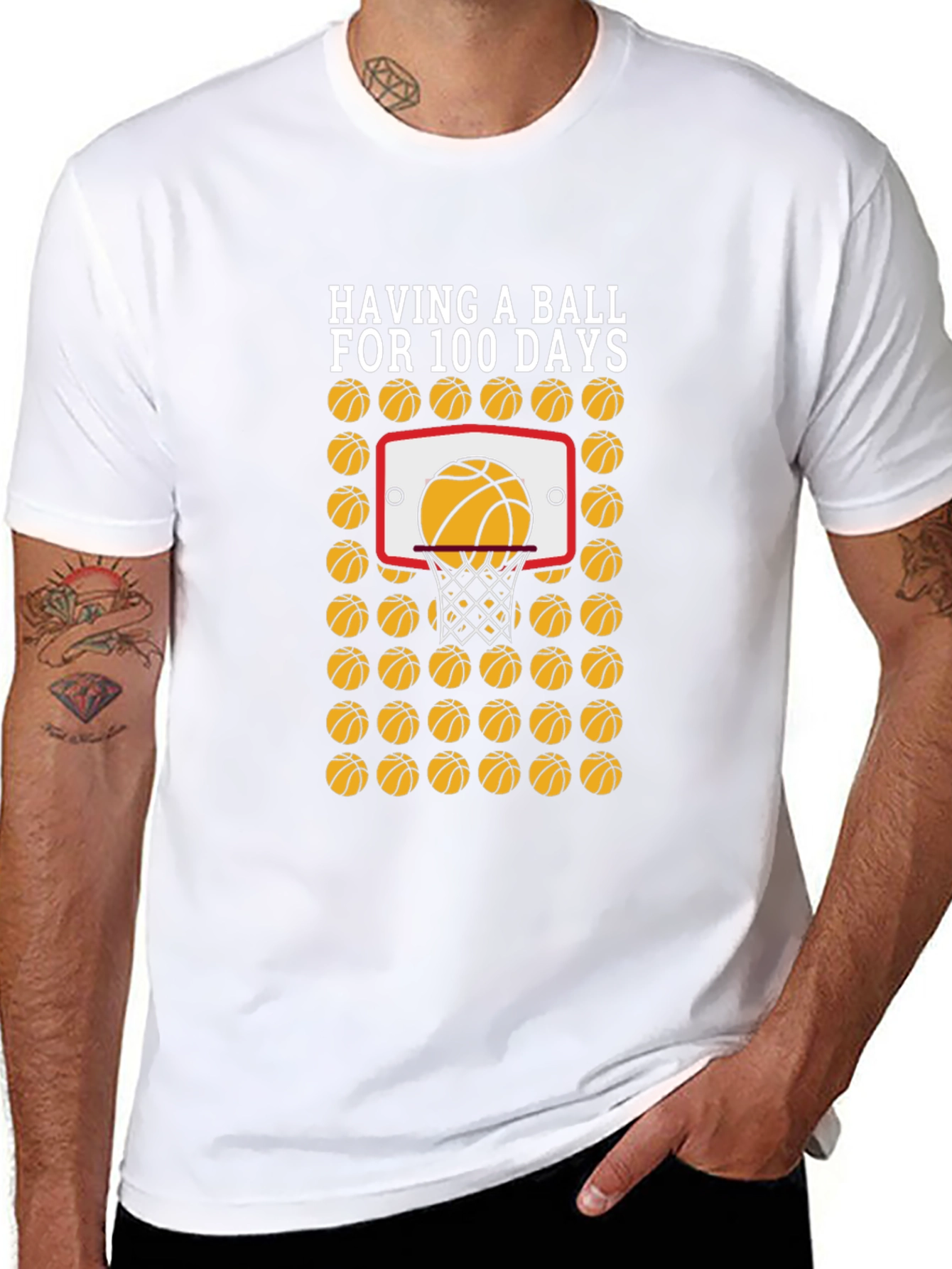 Basketball 100 Days T-Shirt