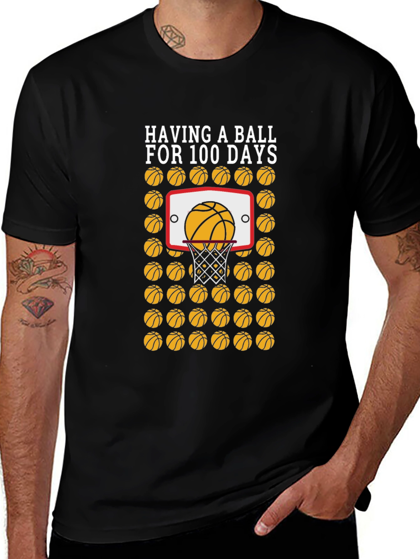 Basketball 100 Days T-Shirt