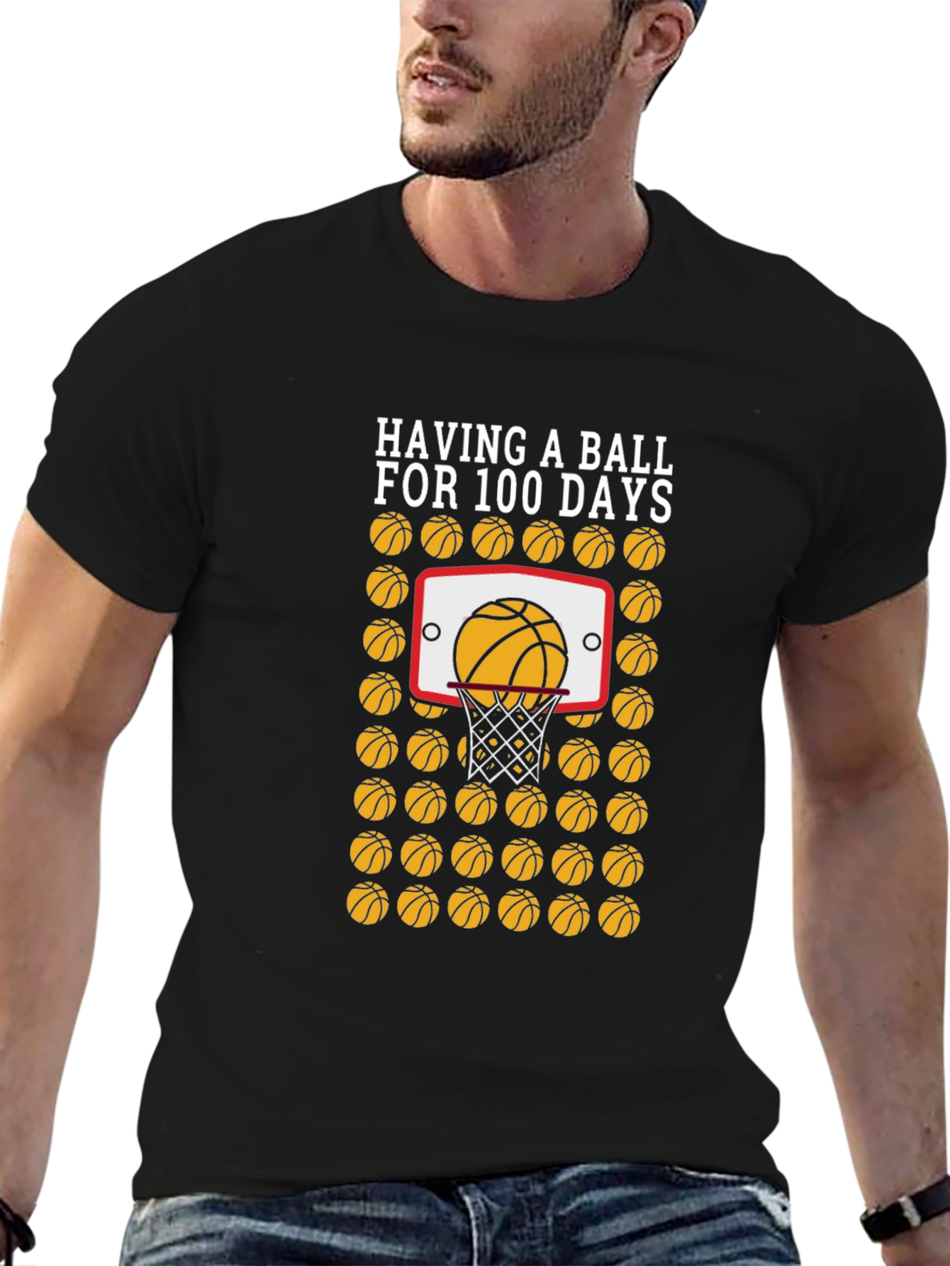 Basketball 100 Days T-Shirt