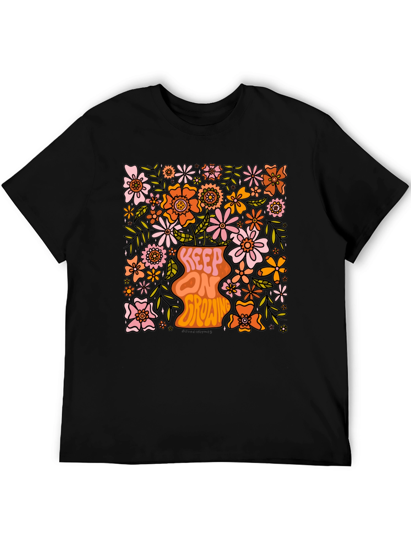 Floral Keep On Growing Graphic Tee