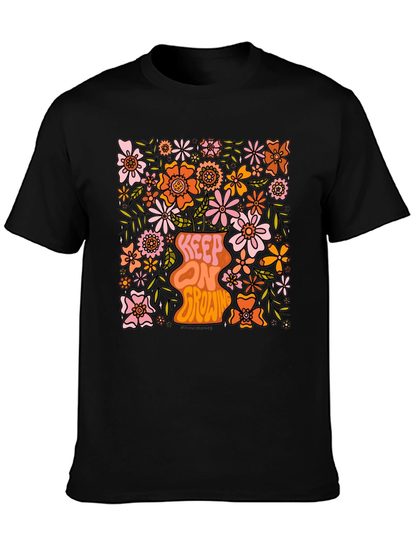 Floral Keep On Growing Graphic Tee