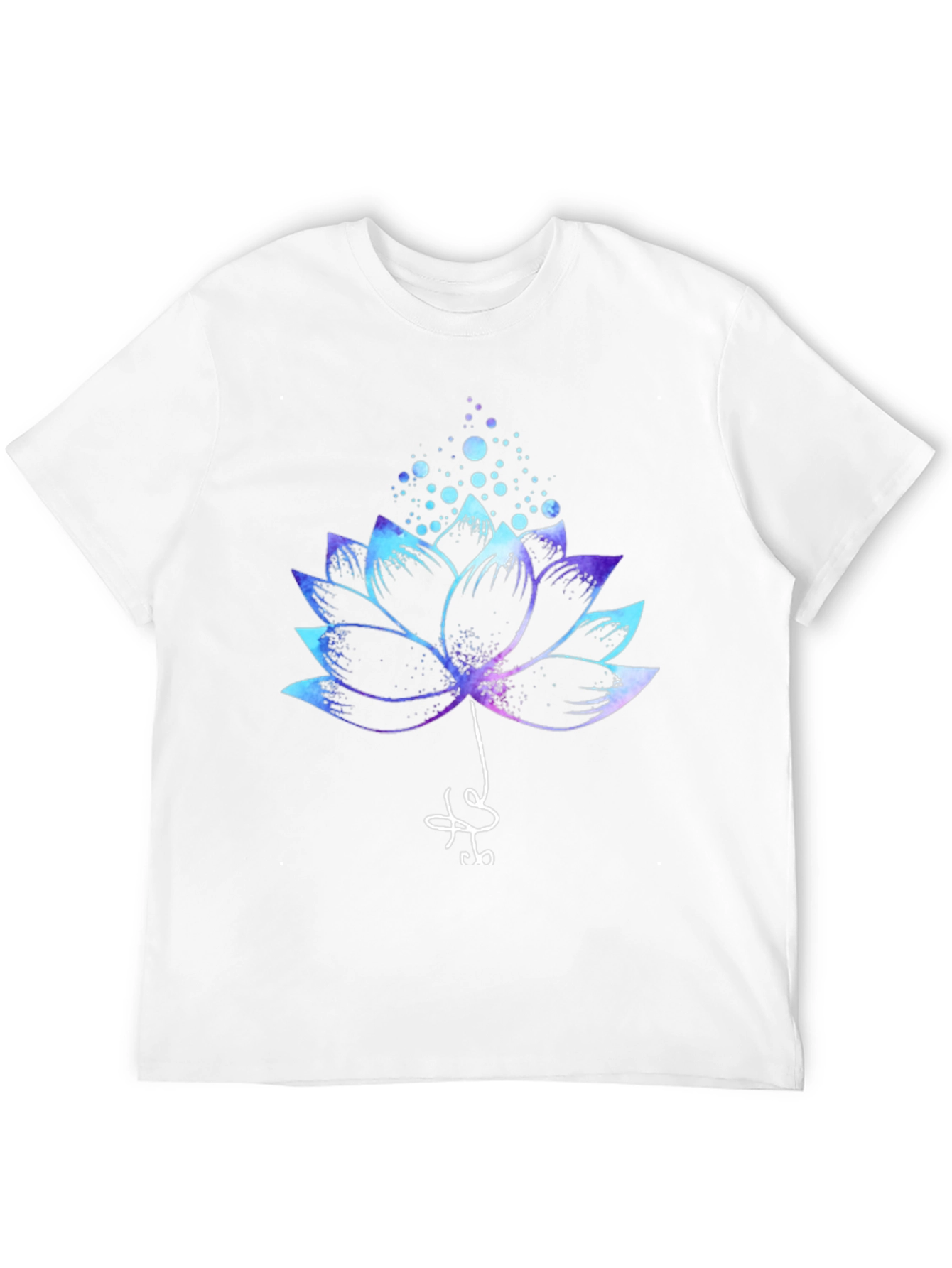 Lotus Flower Graphic Tee - Mens Black T-Shirt
