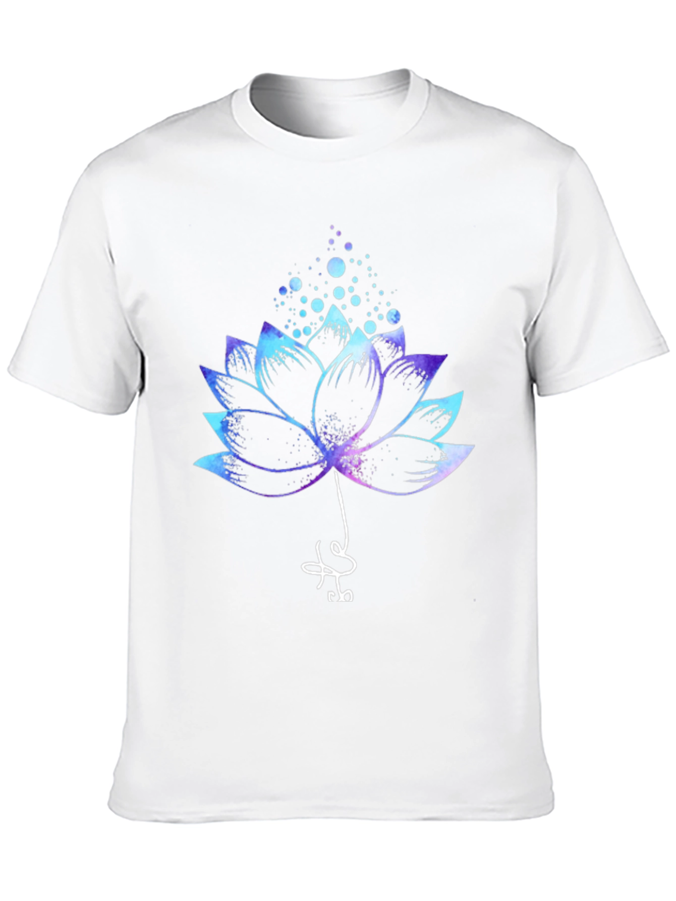 Lotus Flower Graphic Tee - Mens Black T-Shirt