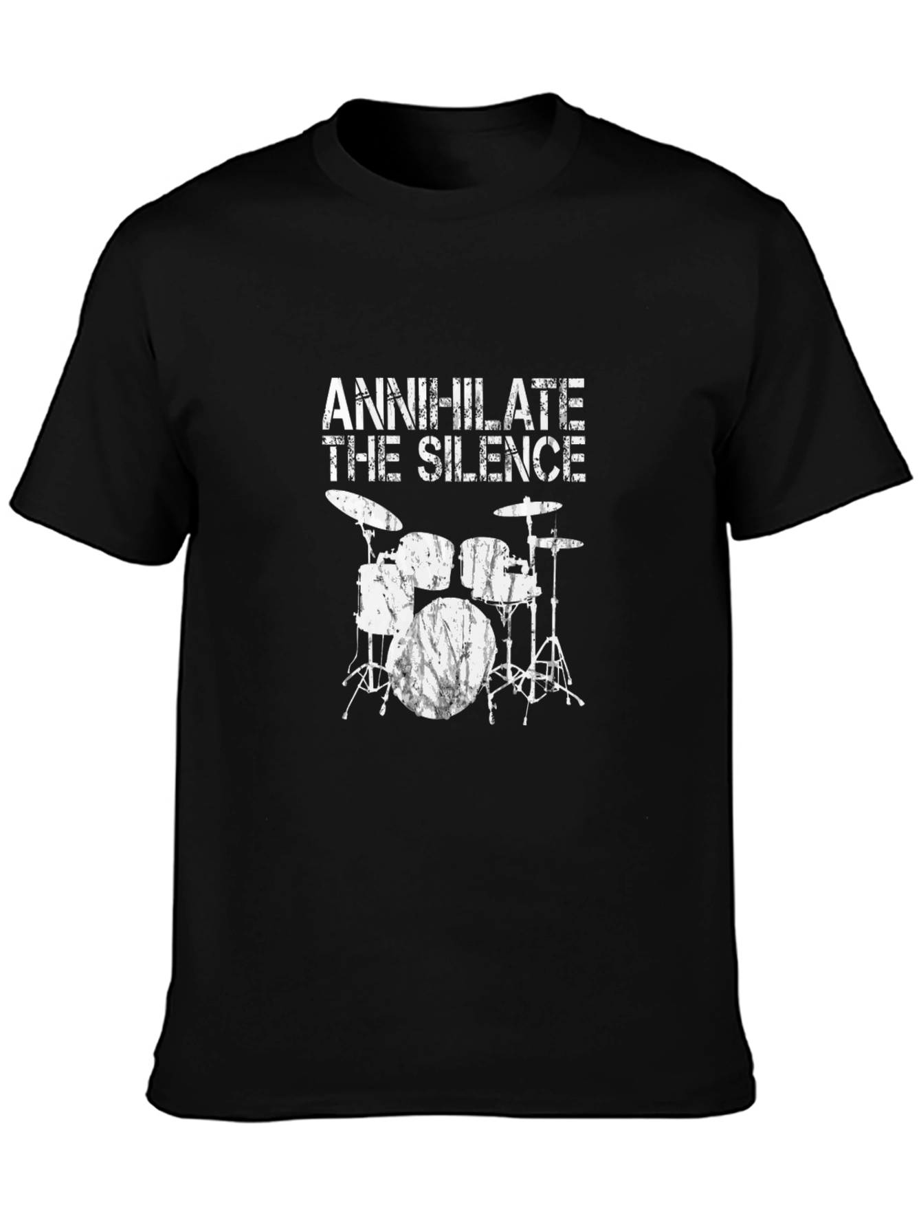 Annihilate The Silence Drum Set T-Shirt - Black