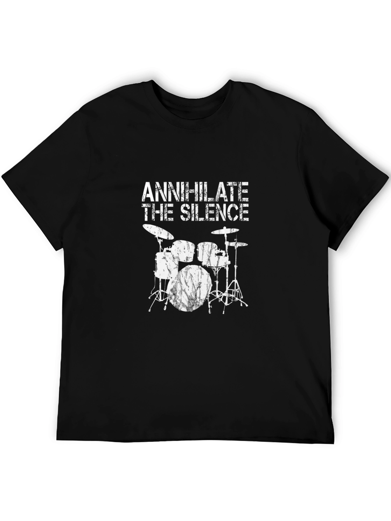 Annihilate The Silence Drum Set T-Shirt - Black