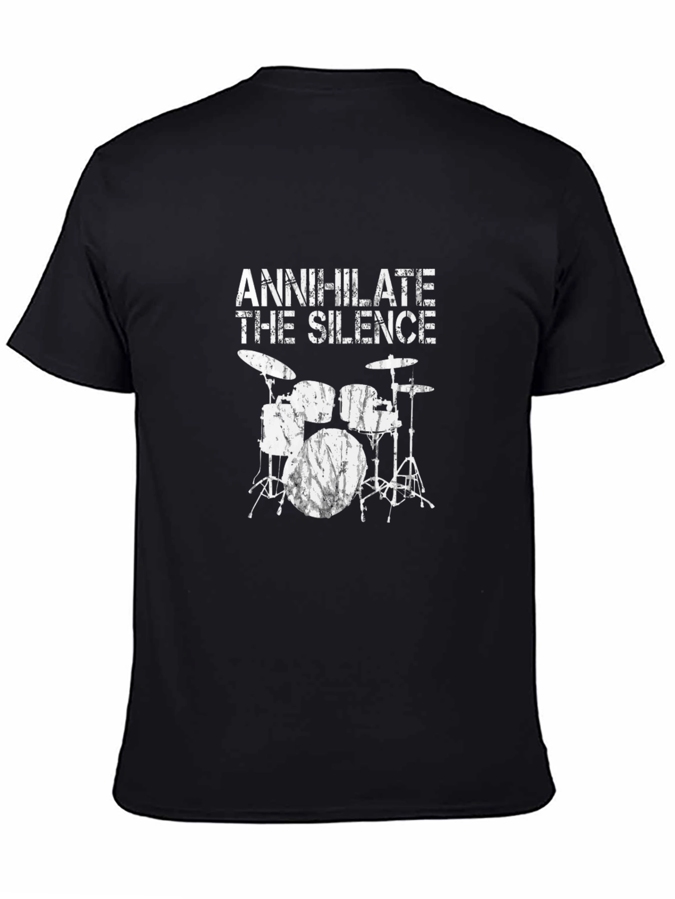 Annihilate The Silence Drum Set T-Shirt - Black