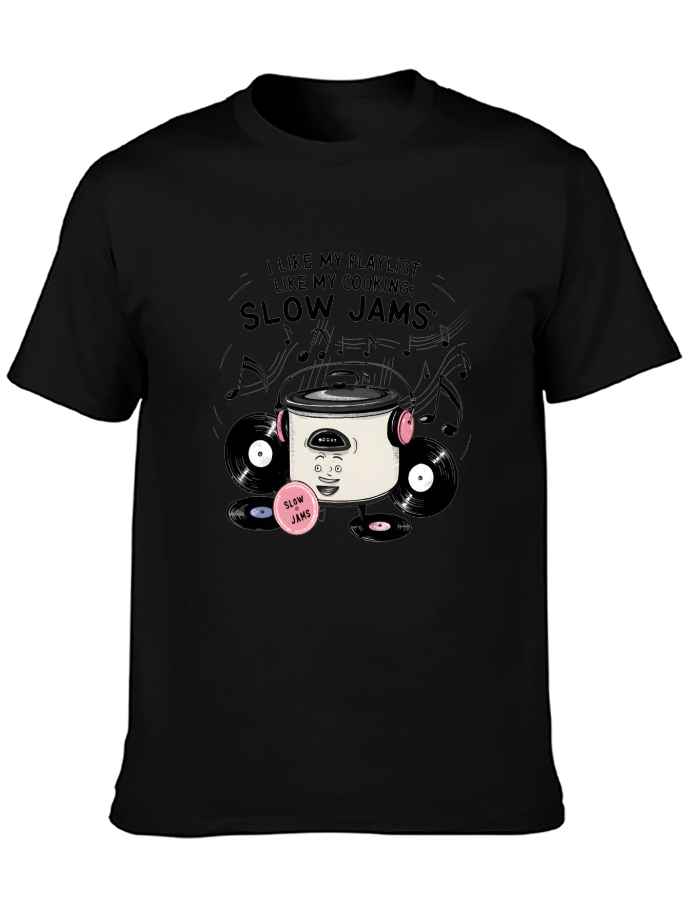 Slow Jams Cooking T-Shirt - Music & Foodie Apparel