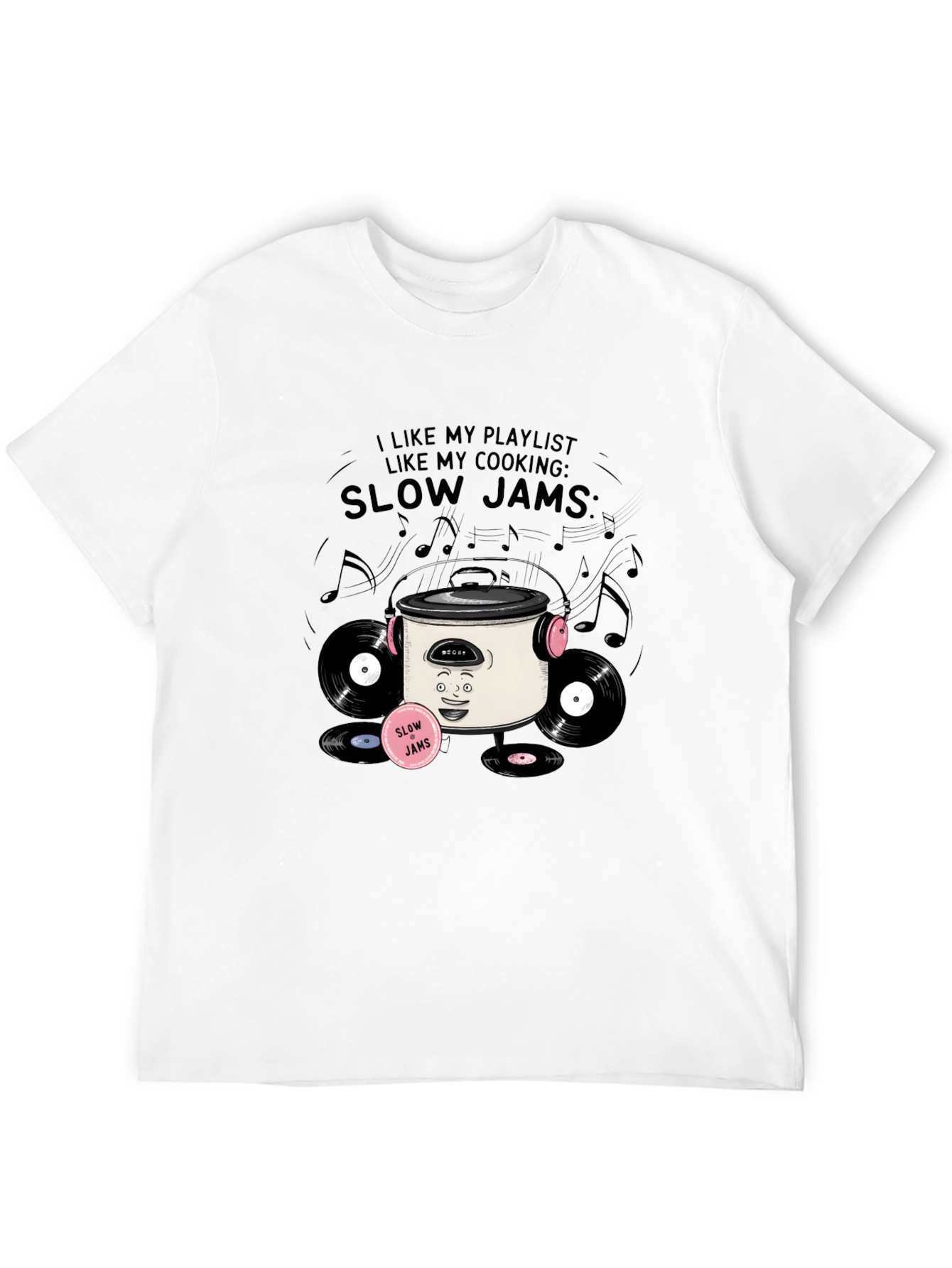 Slow Jams Cooking T-Shirt - Music & Foodie Apparel