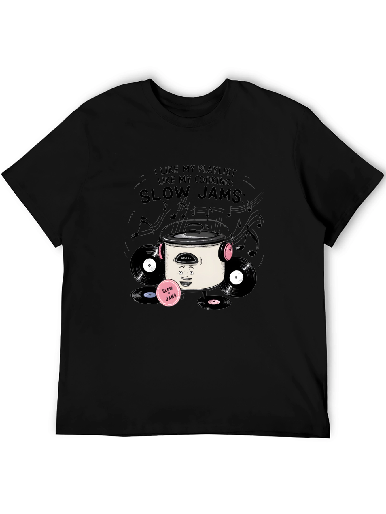 Slow Jams Cooking T-Shirt - Music & Foodie Apparel