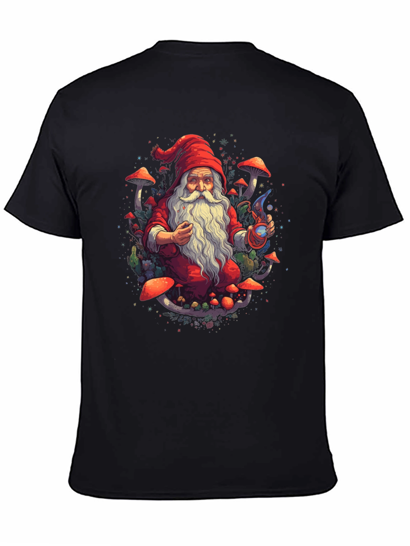 Wizard Gnome T-Shirt - Magical Forest Design