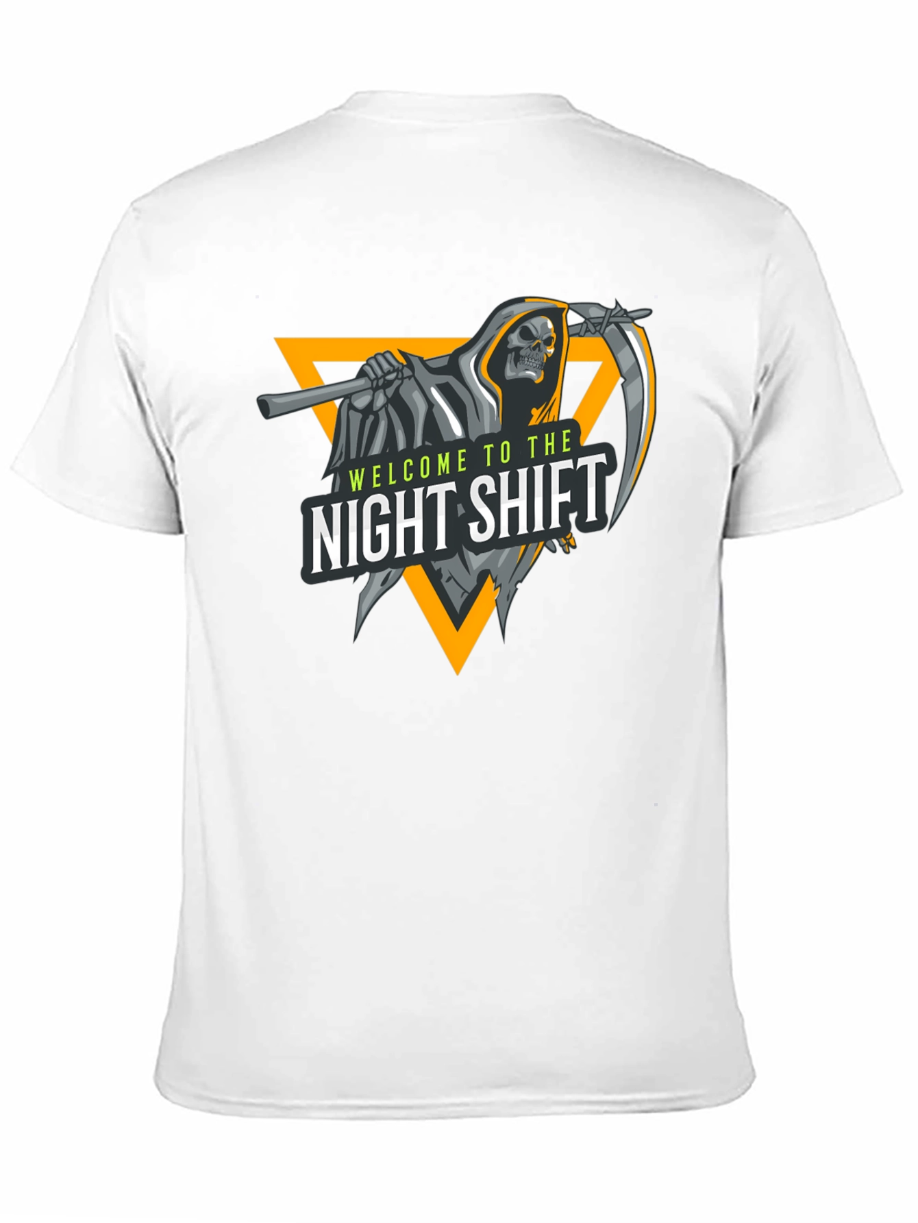 Night Shift Reaper Graphic Tee - Black Cotton T-Shirt