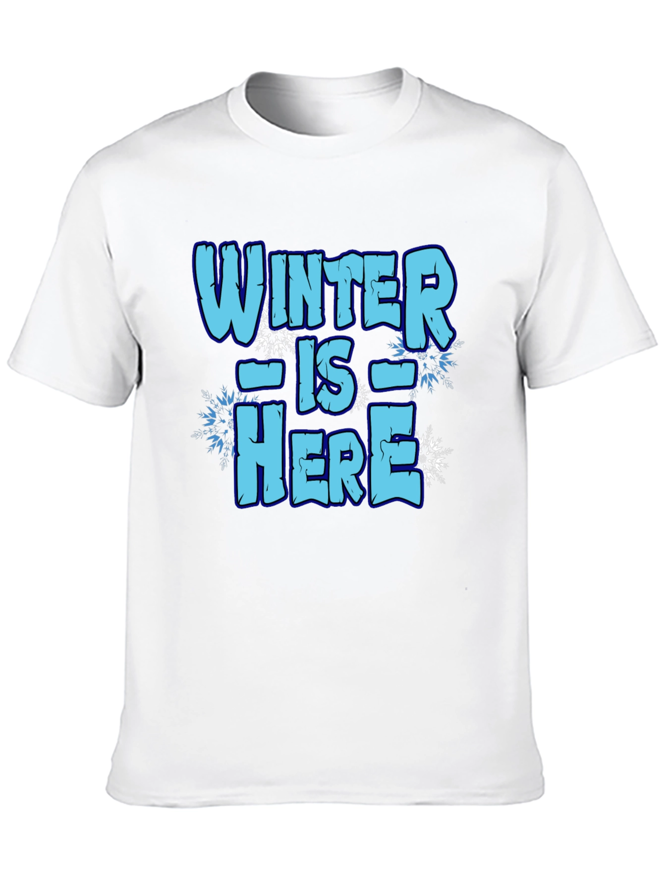 Winter is Here Graphic Tee - Black