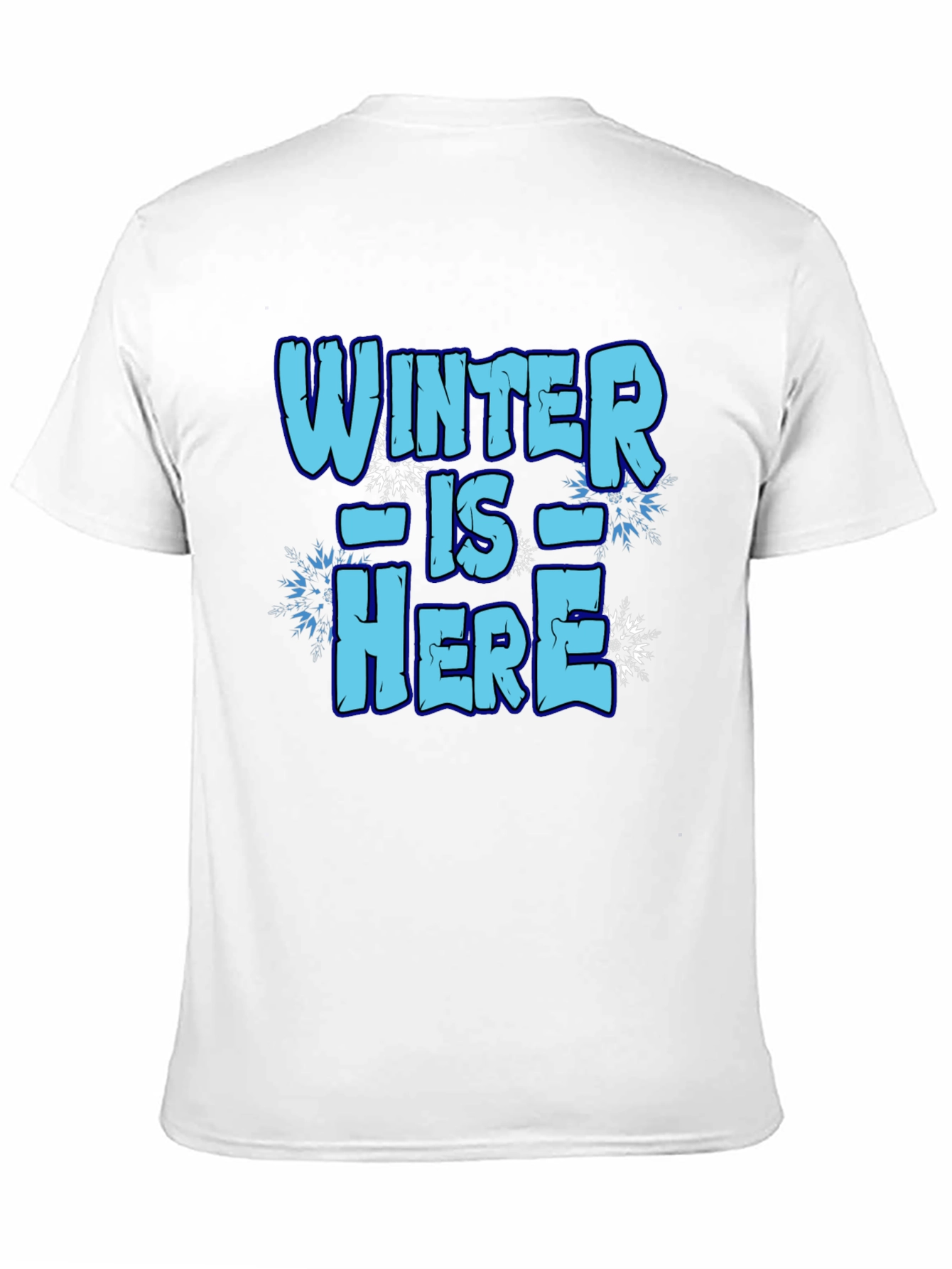 Winter is Here Graphic Tee - Black