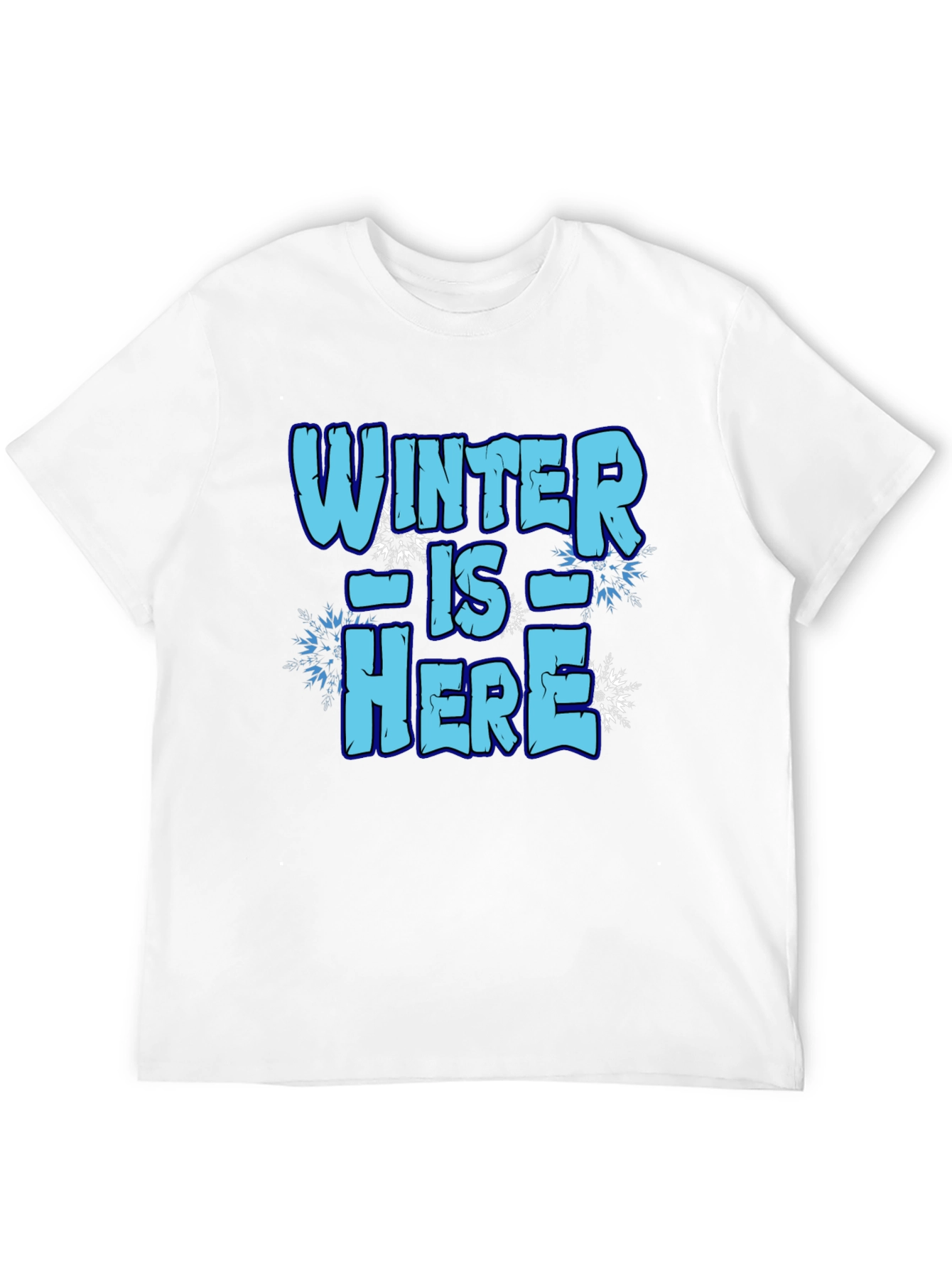 Winter is Here Graphic Tee - Black
