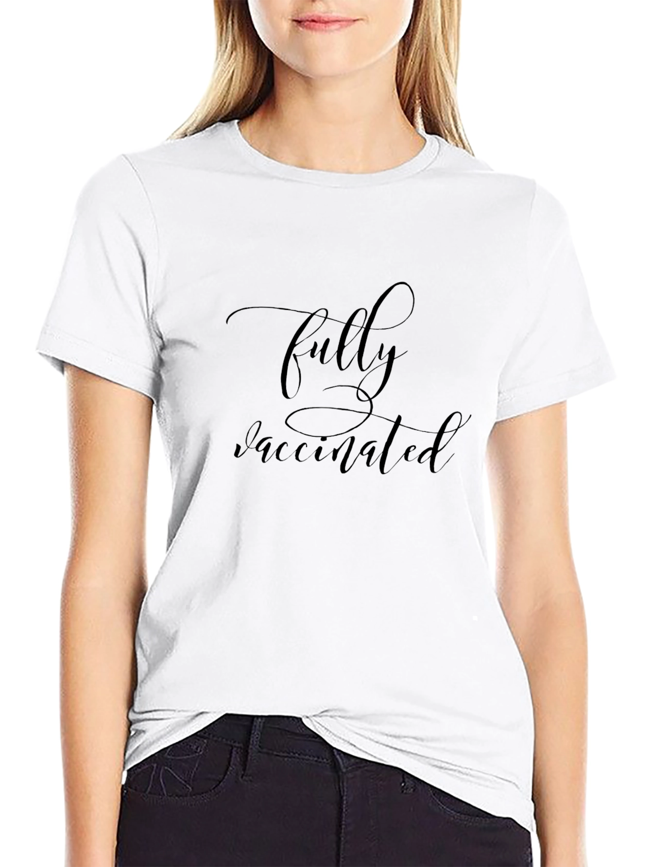 Fully Vaccinated Graphic Tee - Black