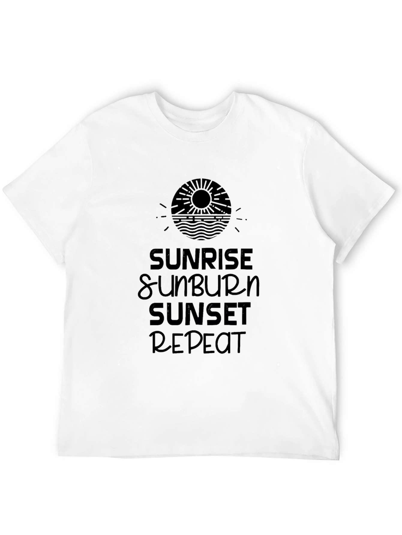 Sunrise Sunburn Sunset Repeat Graphic Tee