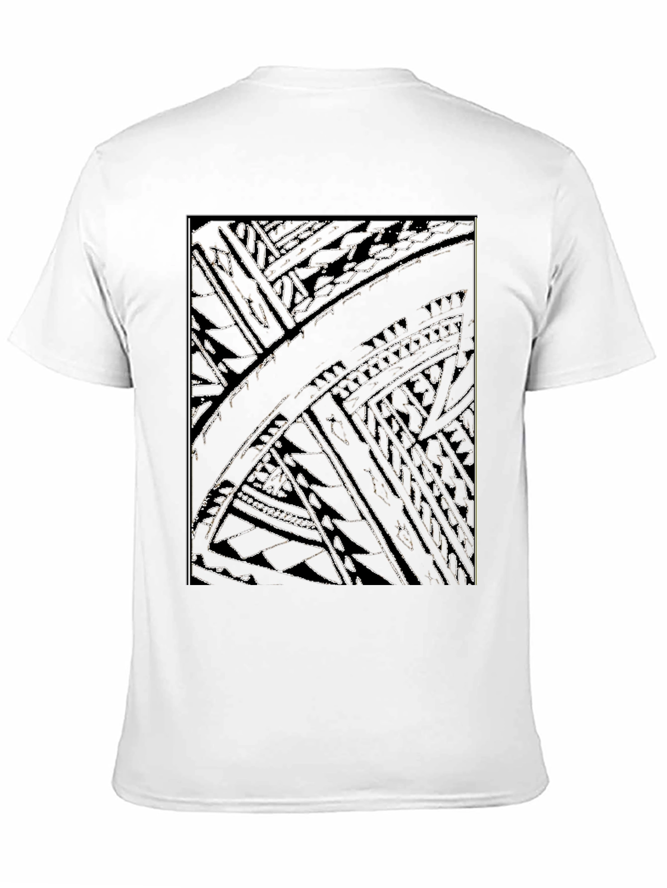 Abstract Black Graphic Tee