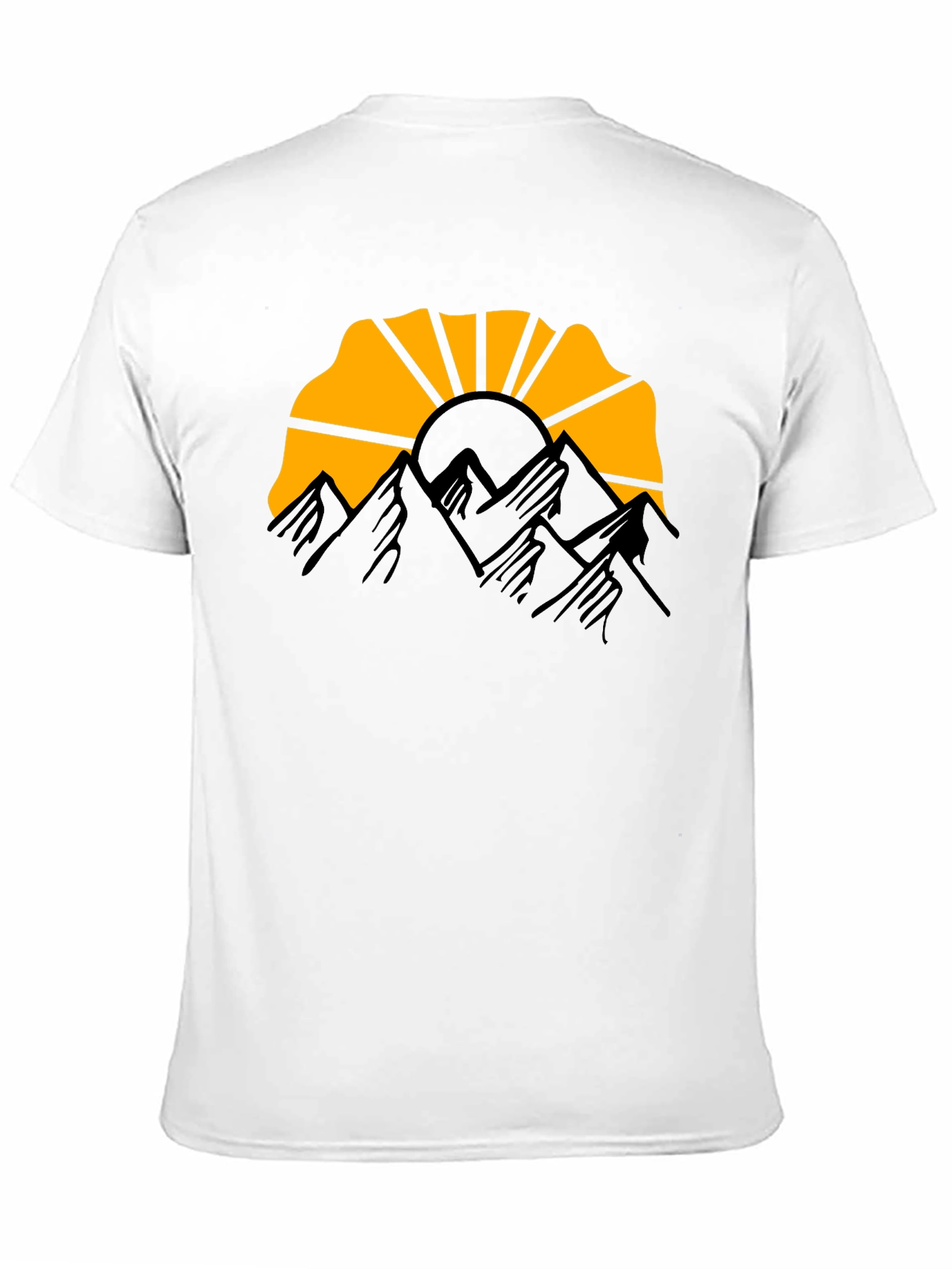 Mountain Sunset Graphic Tee - Black