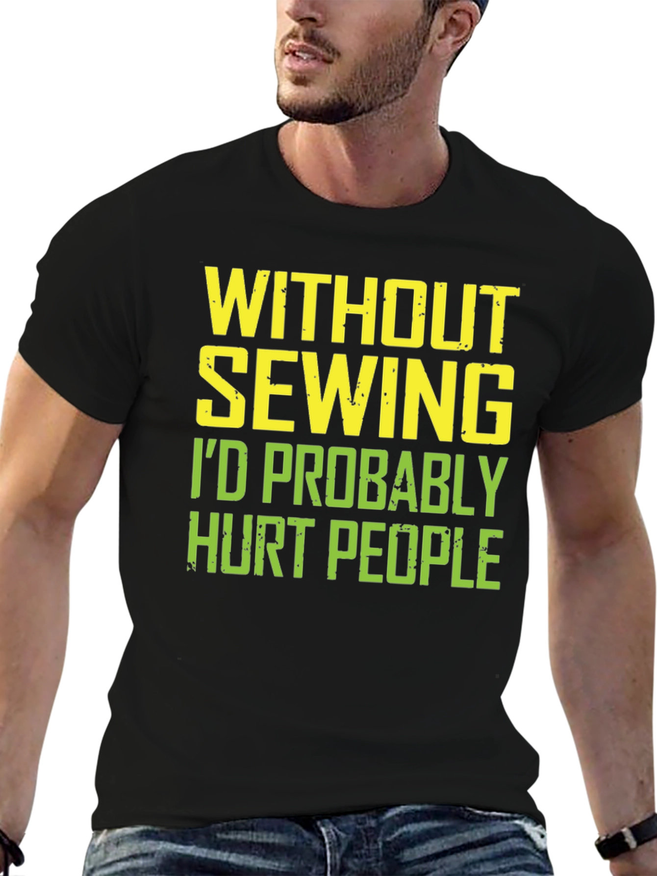 Sewing Humor T-Shirt: Hurt People Edition