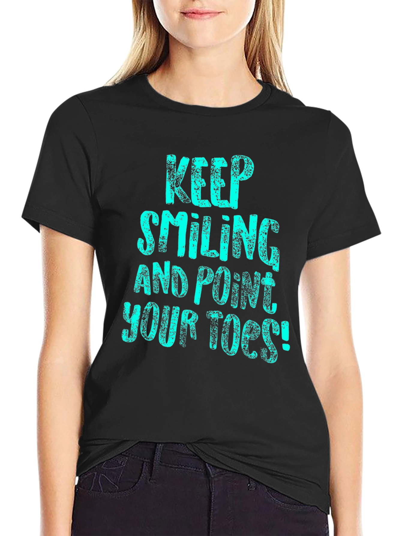 Keep Smiling Tee - Point Your Toes T-Shirt