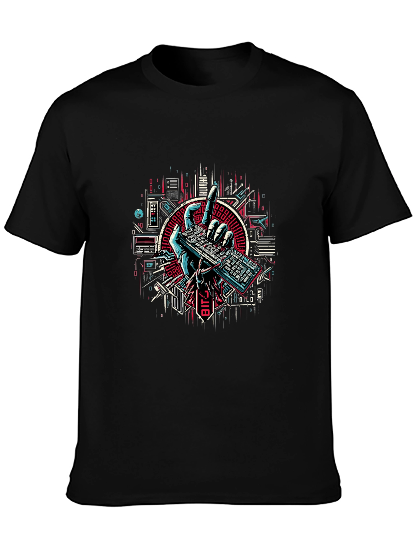 Tech Hand Keyboard Graphic Tee