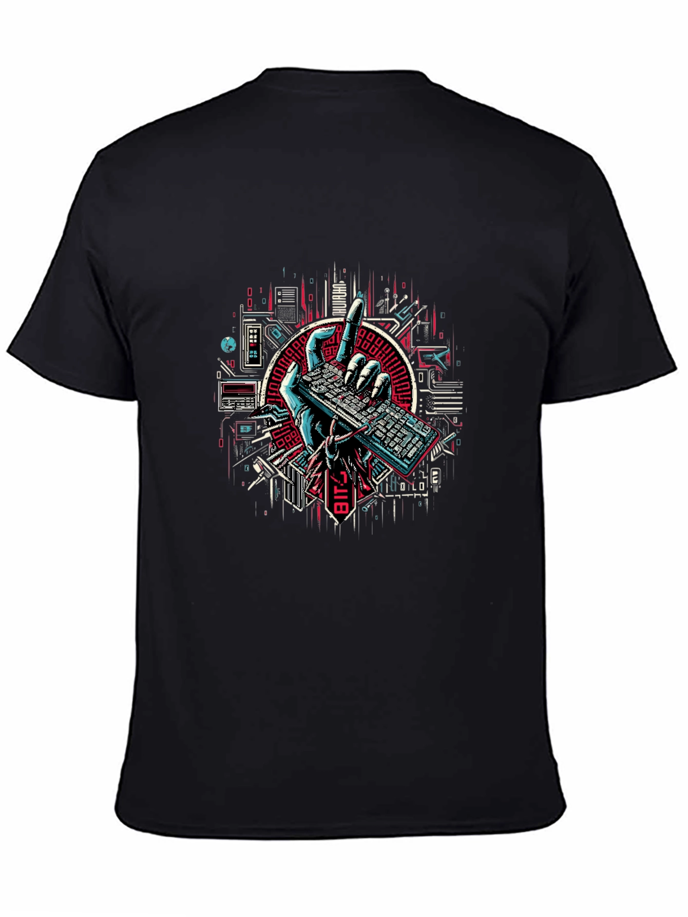 Tech Hand Keyboard Graphic Tee