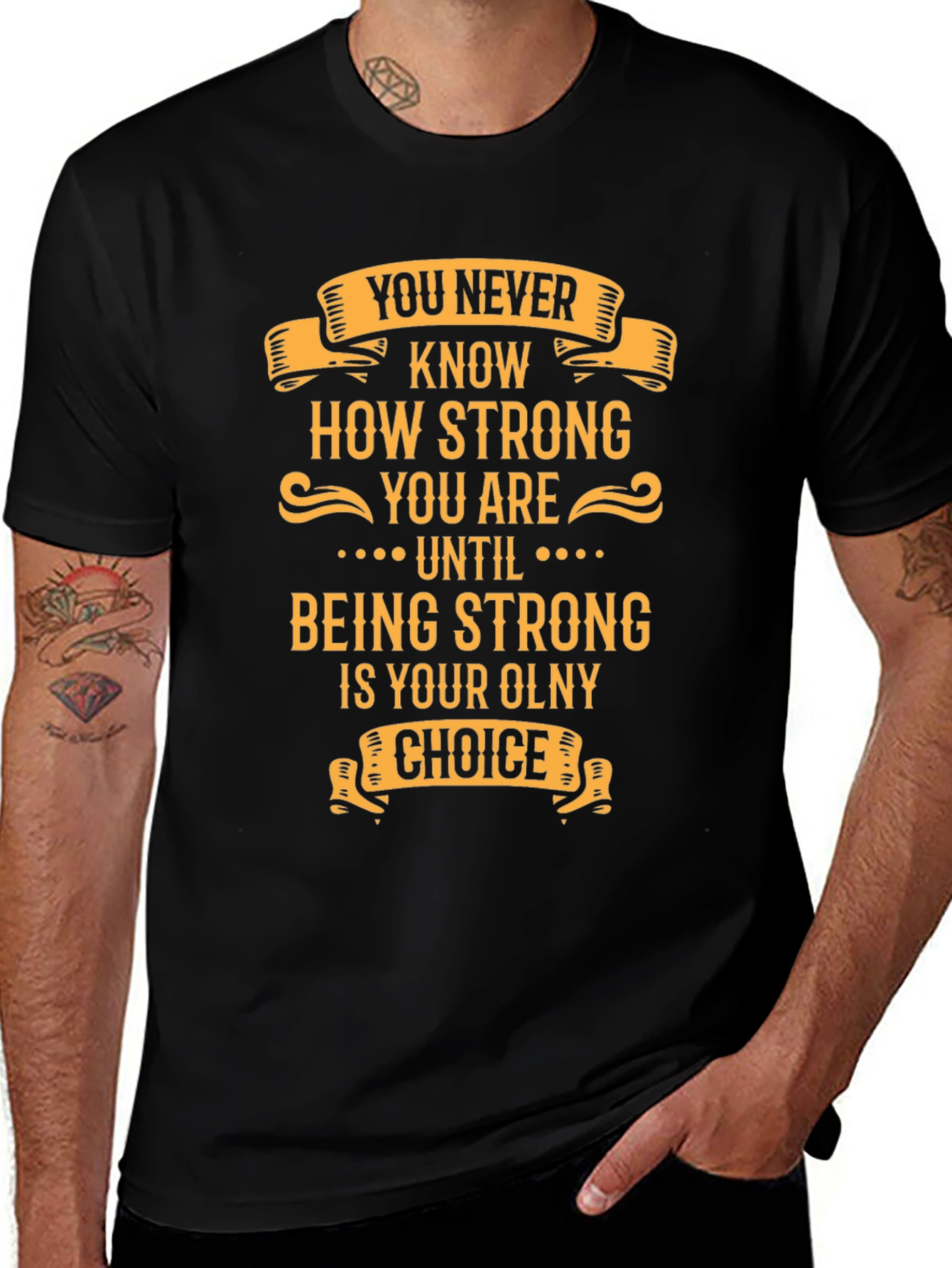 Inspirational Strong Graphic T-Shirt
