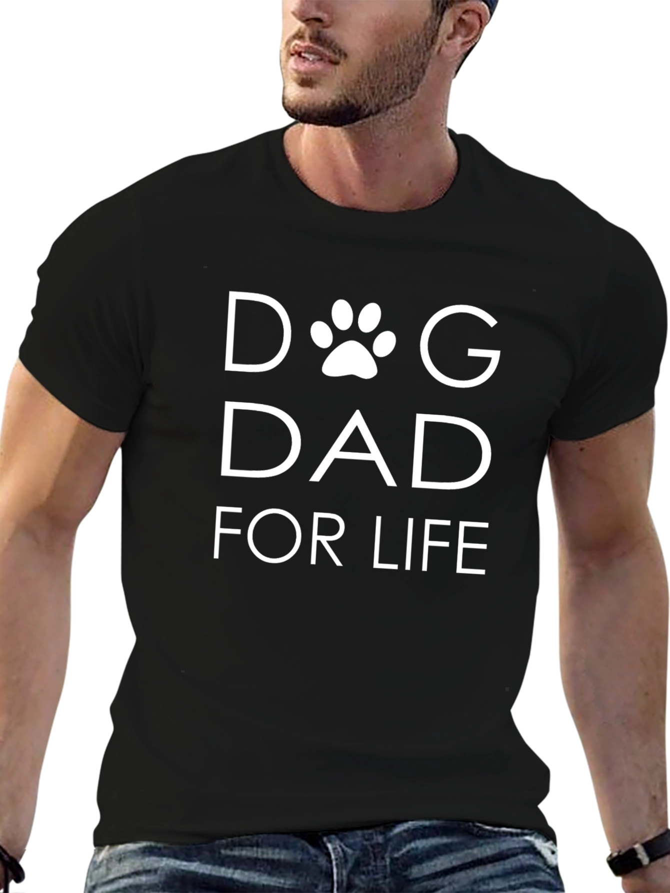 Dog Dad For Life Graphic T-Shirt