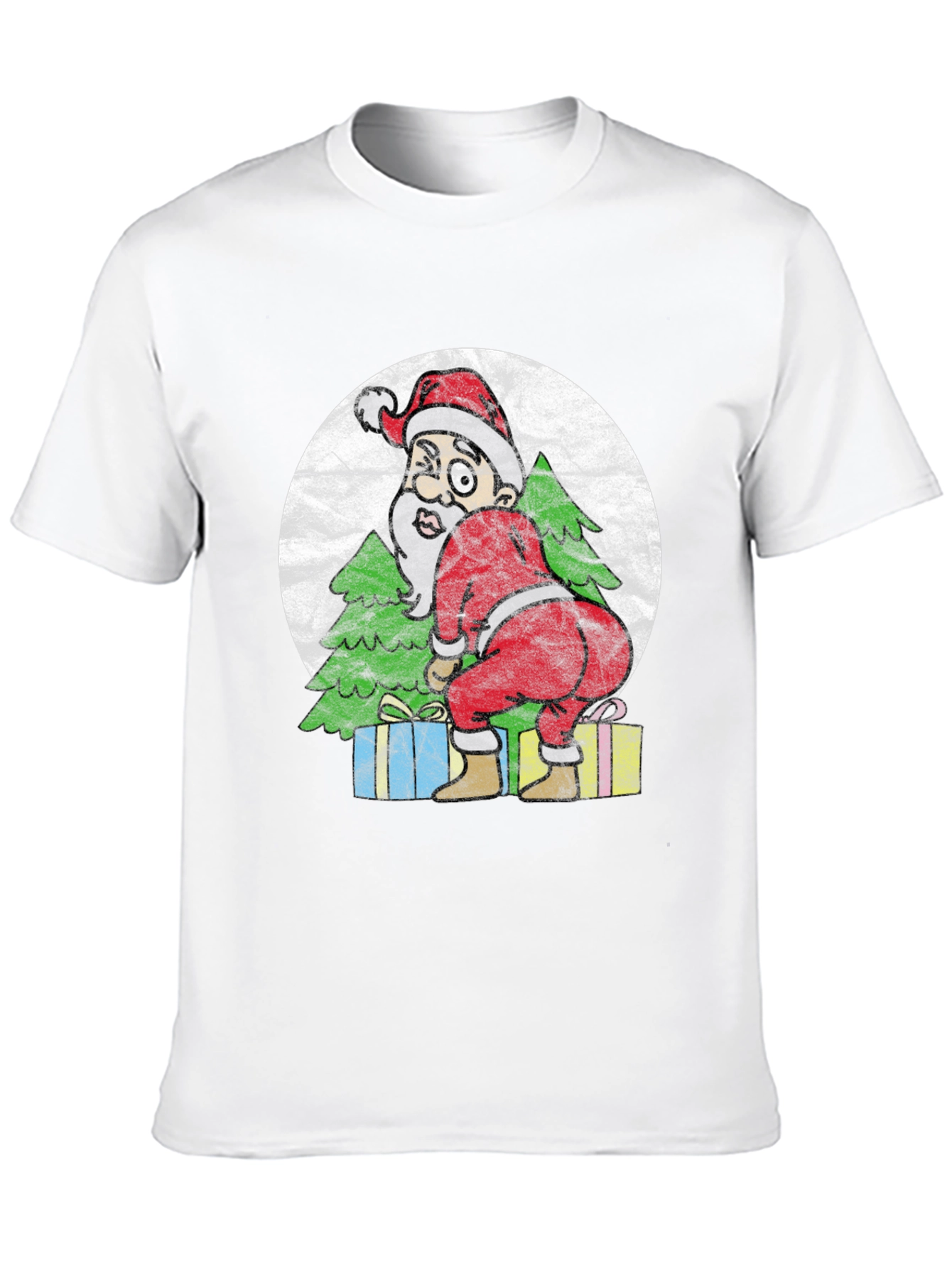 Funny Santa Twerk Christmas Graphic Tee