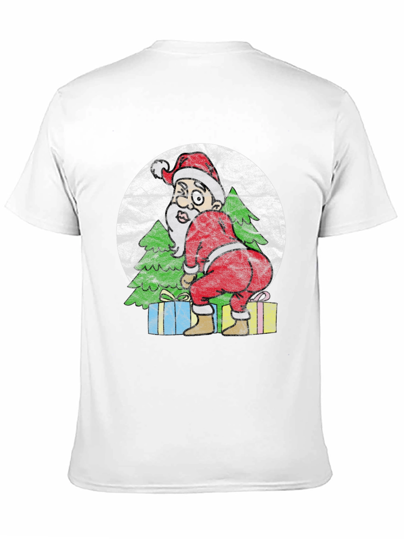 Funny Santa Twerk Christmas Graphic Tee