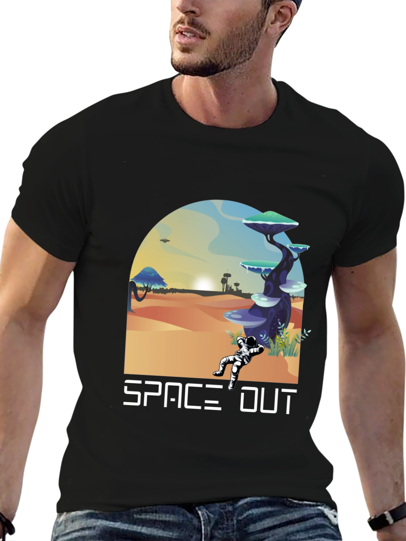 Space Out T-Shirt - Unique Graphic Tee
