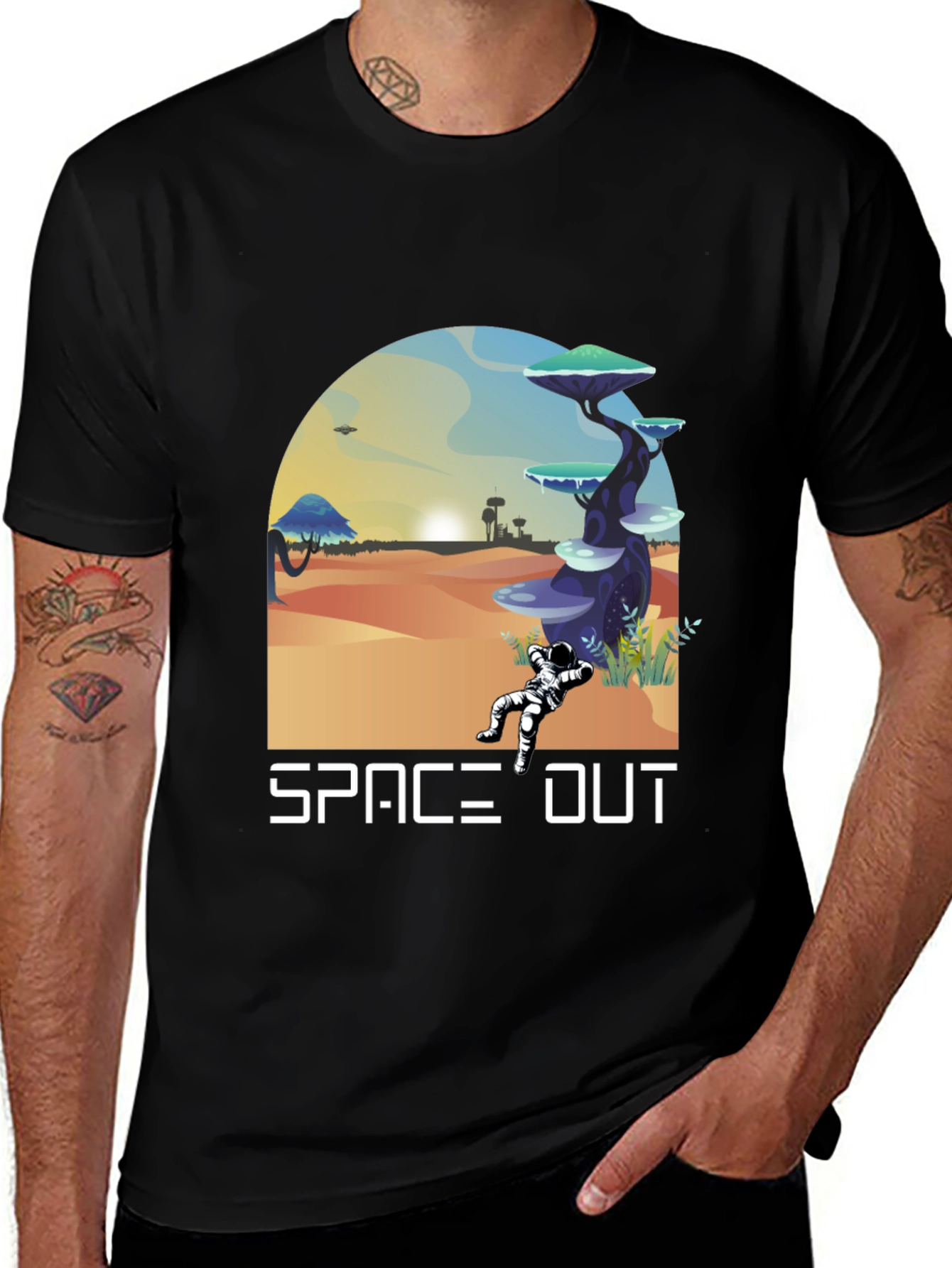 Space Out T-Shirt - Unique Graphic Tee