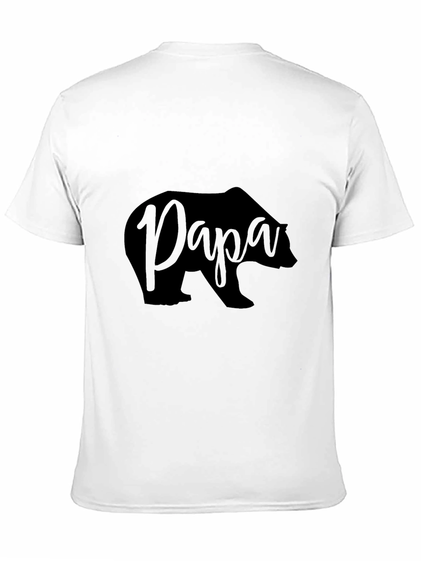 Papa Bear Black T-Shirt - Fathers Day Gift