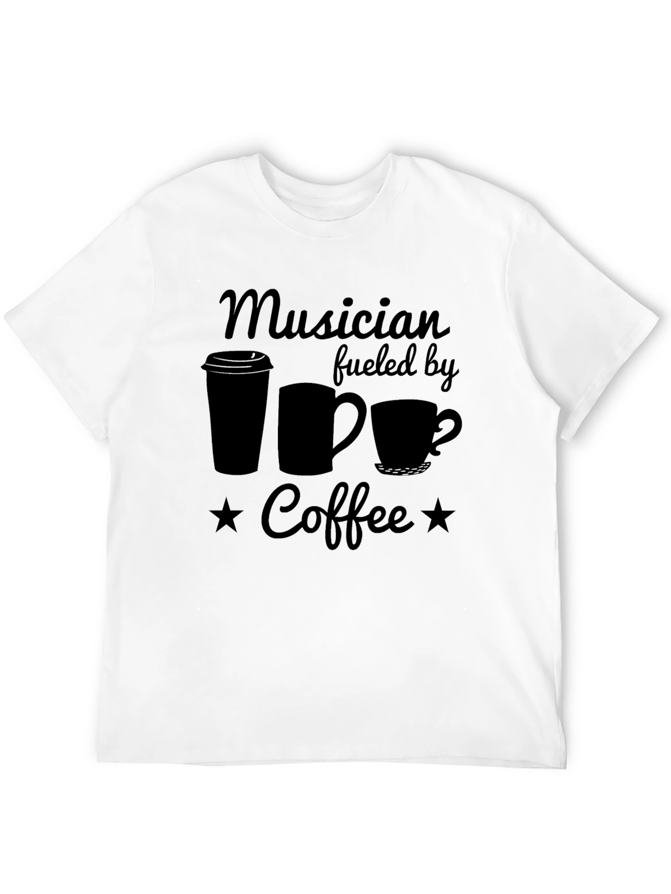 Musician Fueled by Coffee Graphic T-Shirt